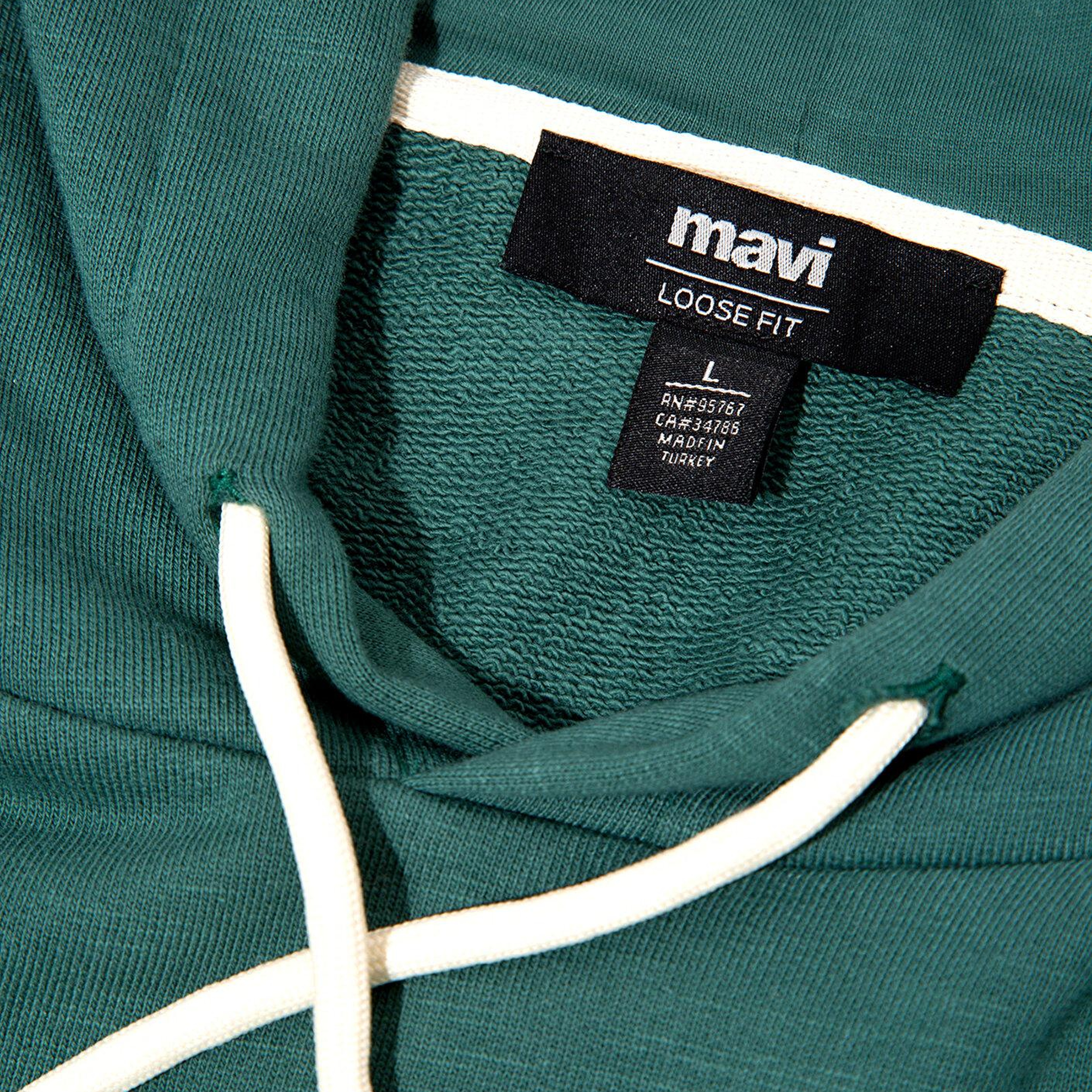 Mavi Kapüşonlu Yeşil Sweatshirt 0S10534-71930