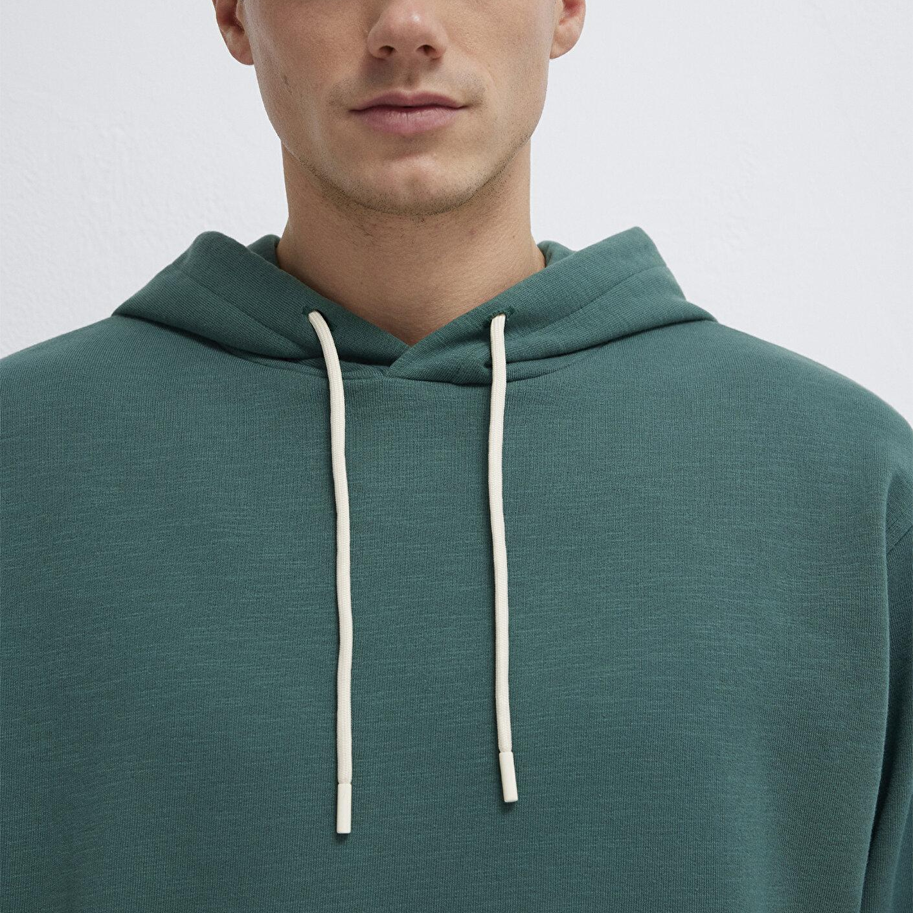 Mavi Kapüşonlu Yeşil Sweatshirt 0S10534-71930