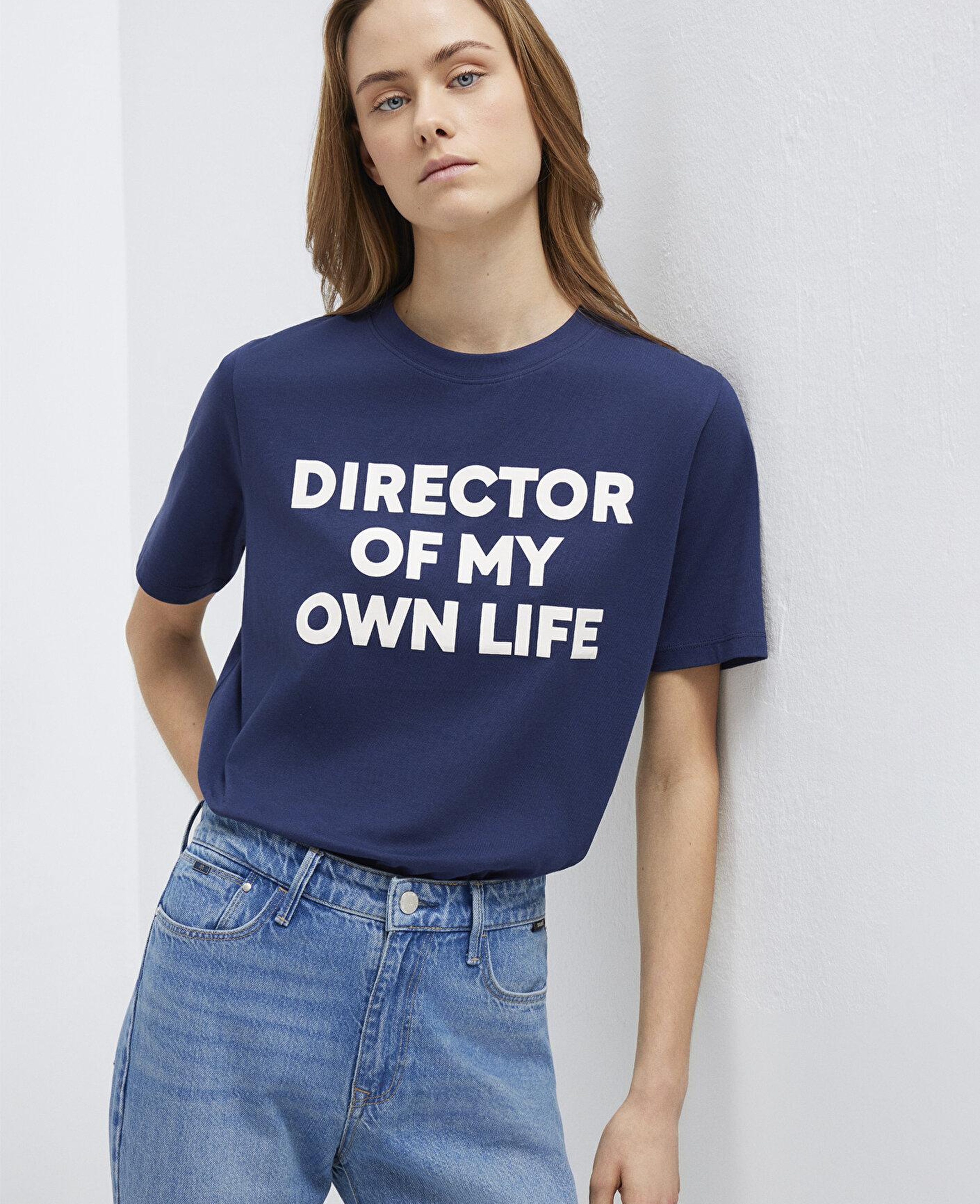 Mavi Slogan Baskılı Lacivert Tişört Regular Fit / Normal Kesim 1613733-70492