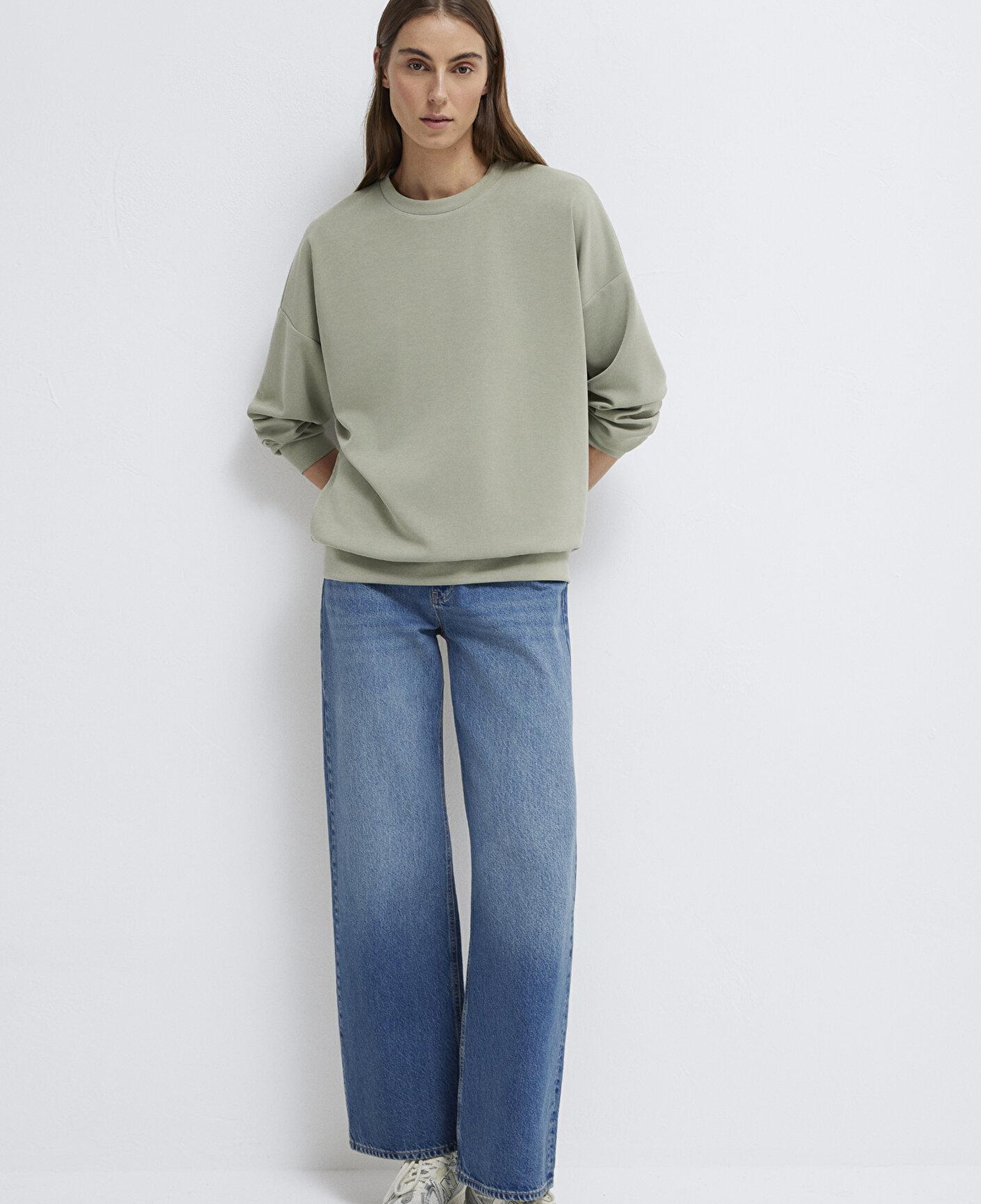 Mavi Soft-Premium Yeşil (TENCEL™) Modal Karışımlı Sweatshirt 168837-71481