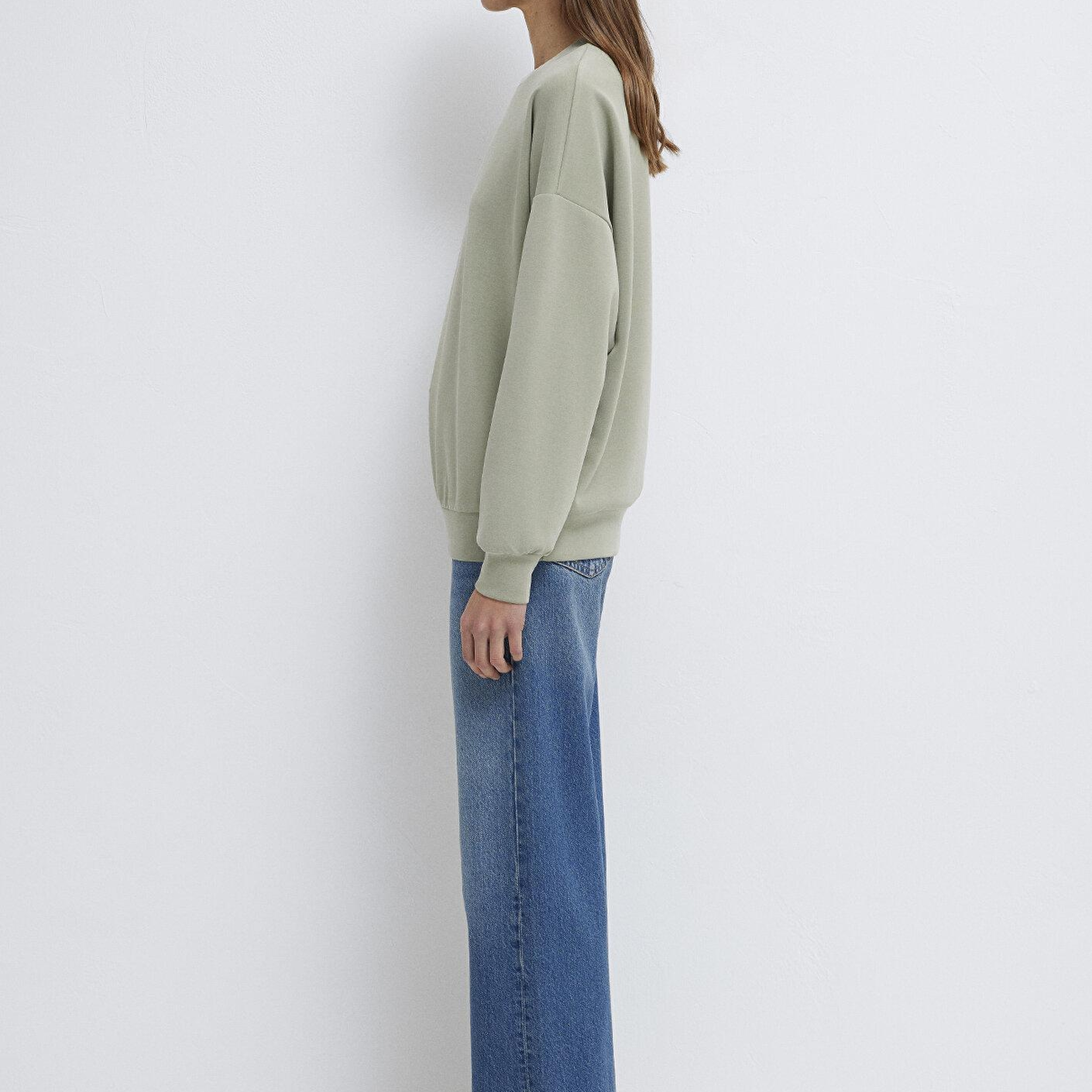 Mavi Soft-Premium Yeşil (TENCEL™) Modal Karışımlı Sweatshirt 168837-71481