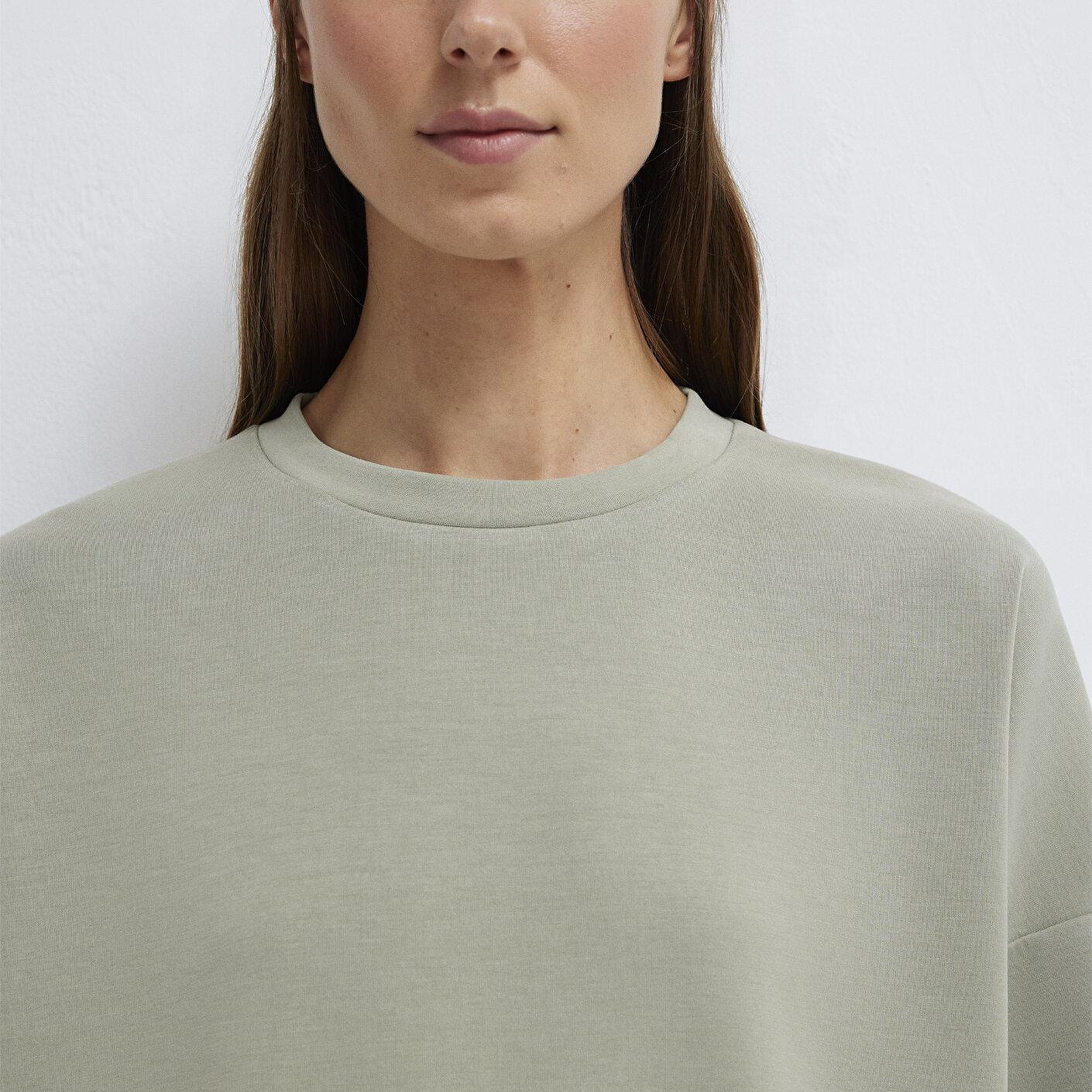 Mavi Soft-Premium Yeşil (TENCEL™) Modal Karışımlı Sweatshirt 168837-71481