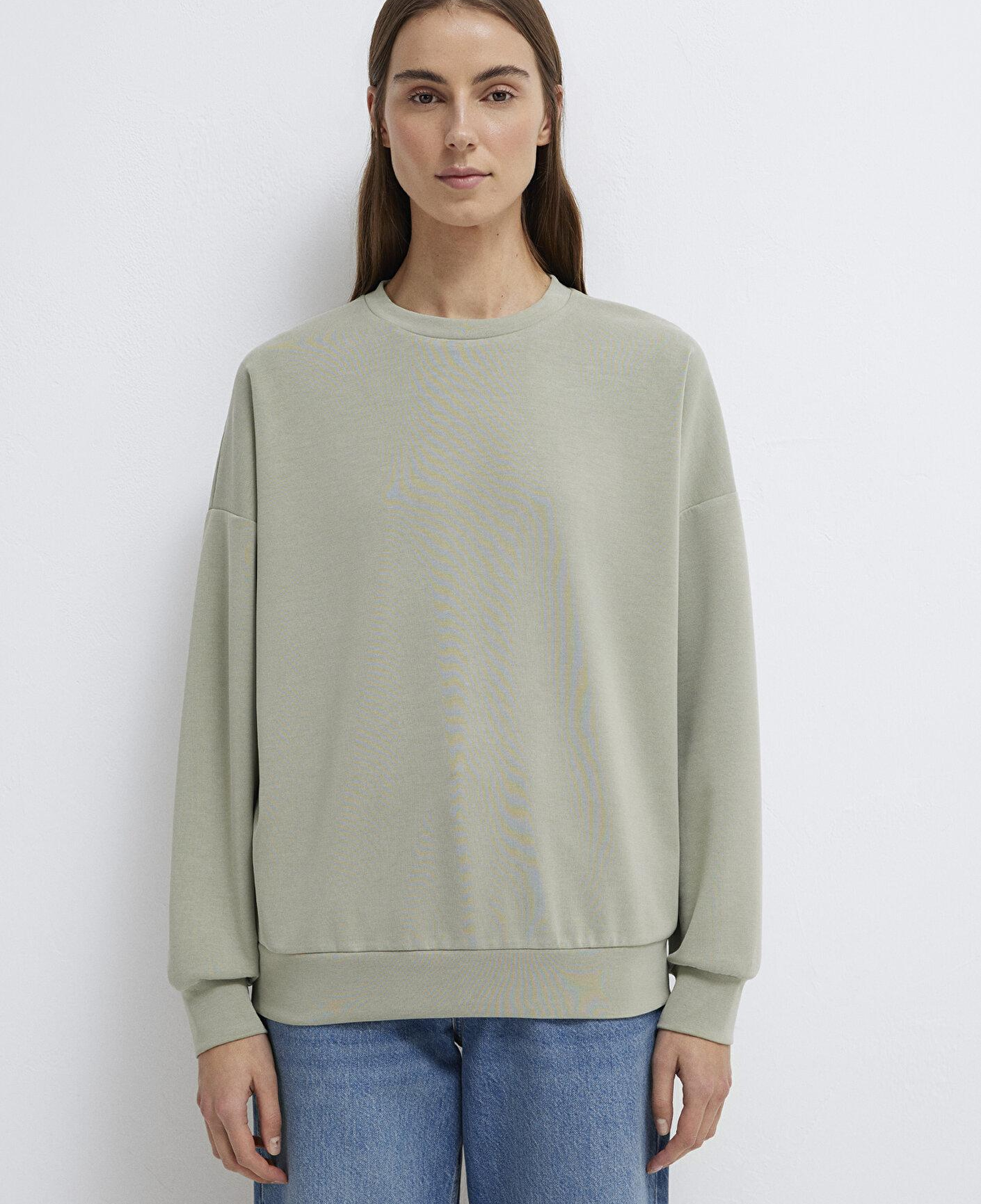 Mavi Soft-Premium Yeşil (TENCEL™) Modal Karışımlı Sweatshirt 168837-71481