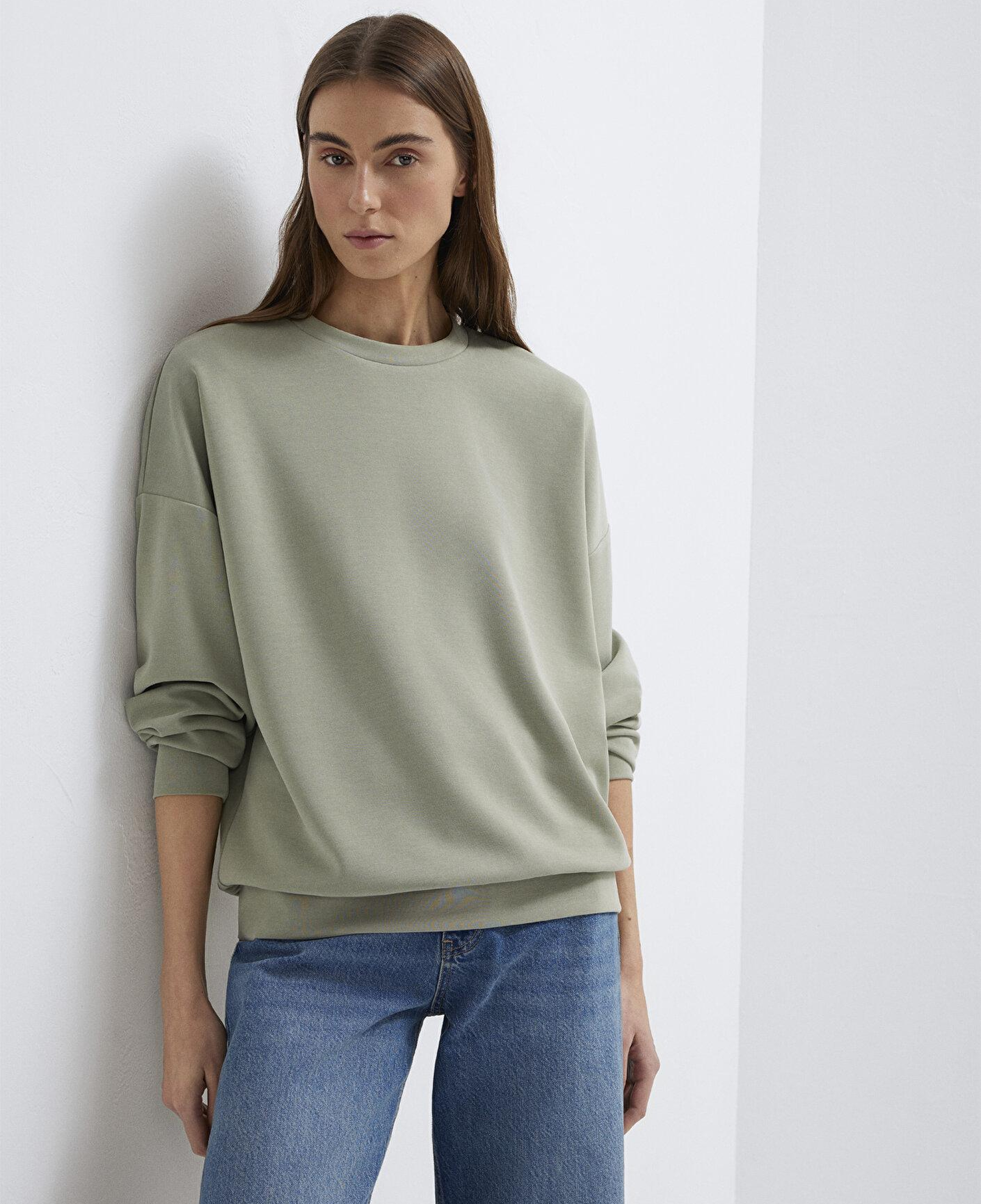 Mavi Soft-Premium Yeşil (TENCEL™) Modal Karışımlı Sweatshirt 168837-71481