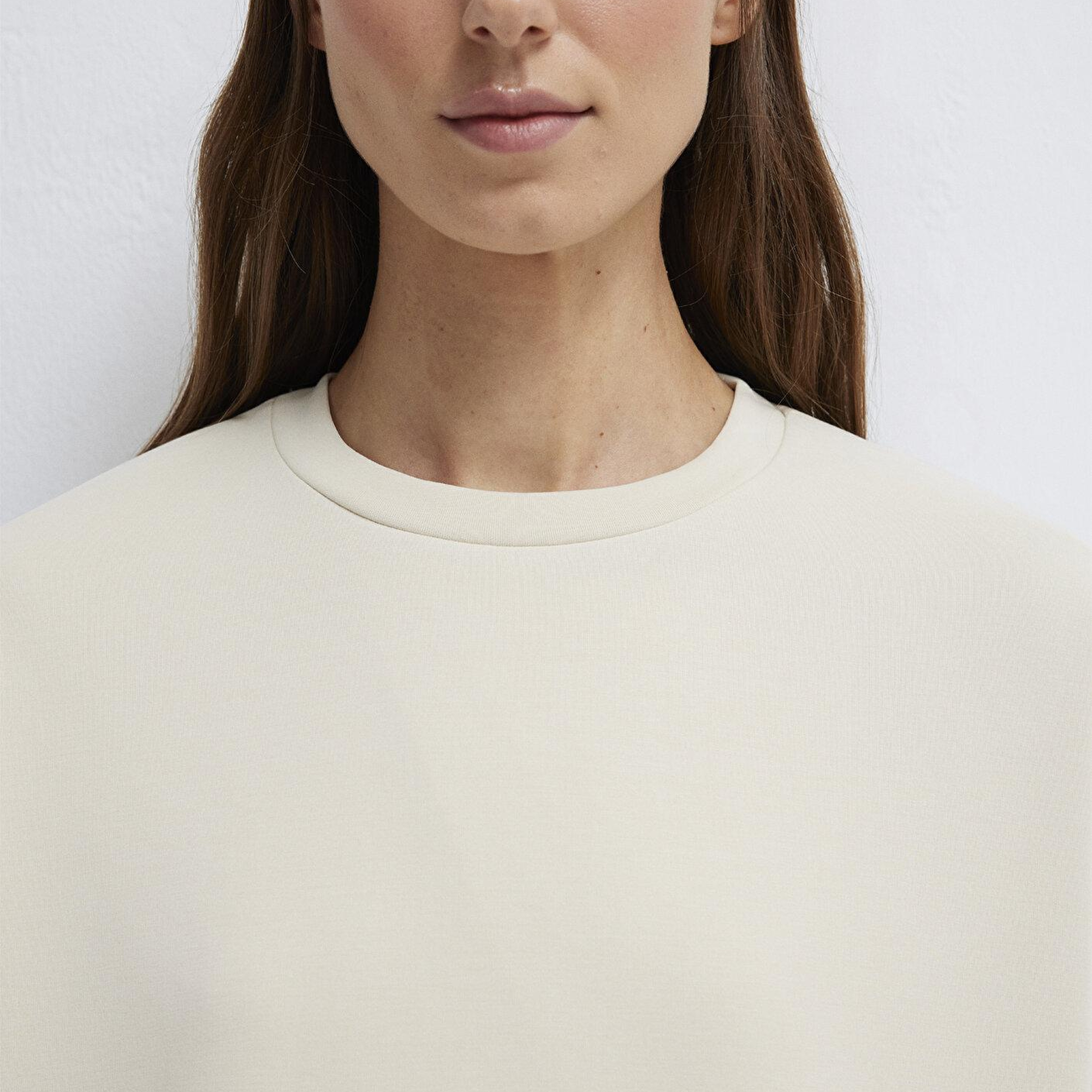 Mavi Soft-Premium Ekru (TENCEL™) Modal Karışımlı Sweatshirt 168837-70065