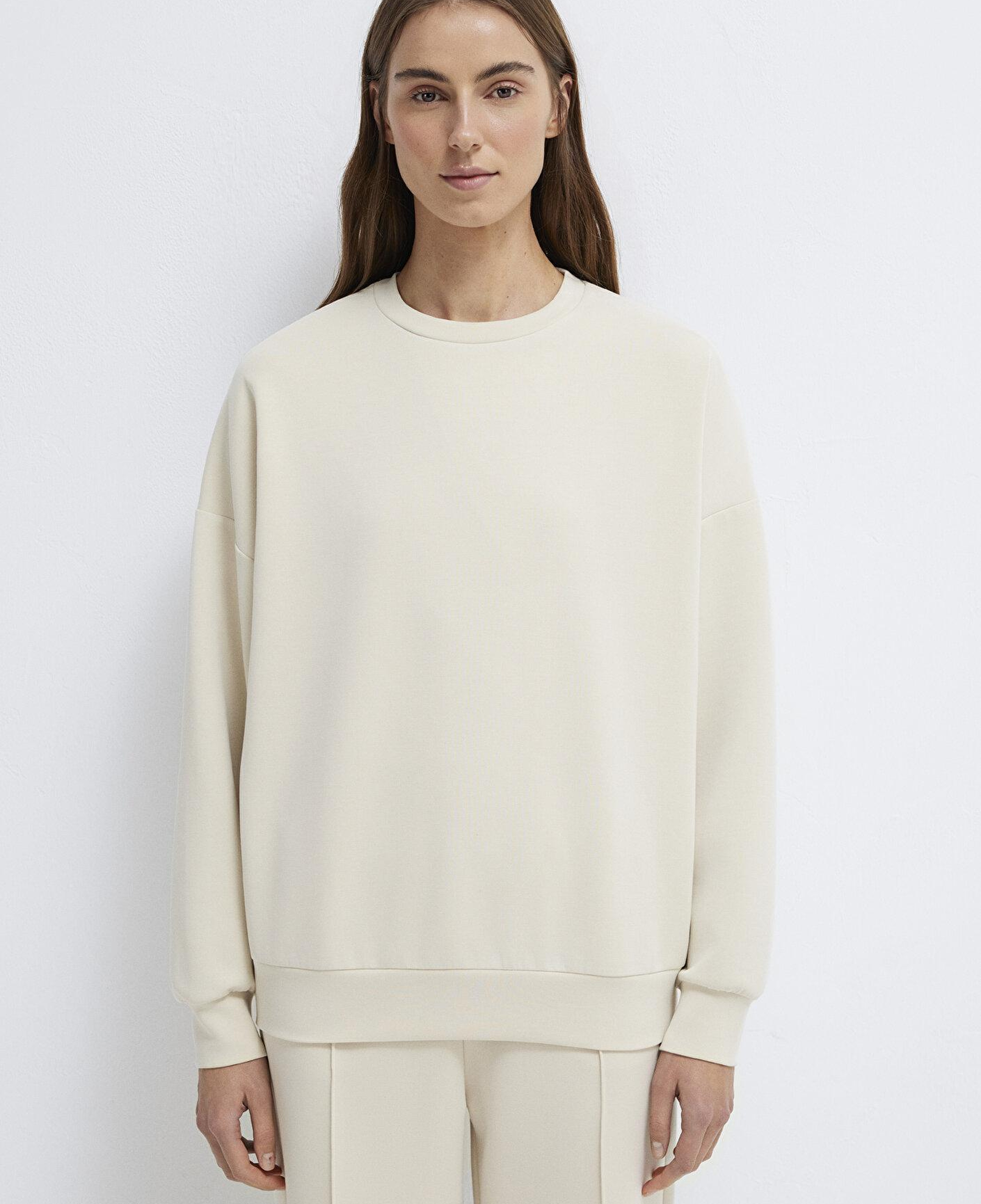 Mavi Soft-Premium Ekru (TENCEL™) Modal Karışımlı Sweatshirt 168837-70065