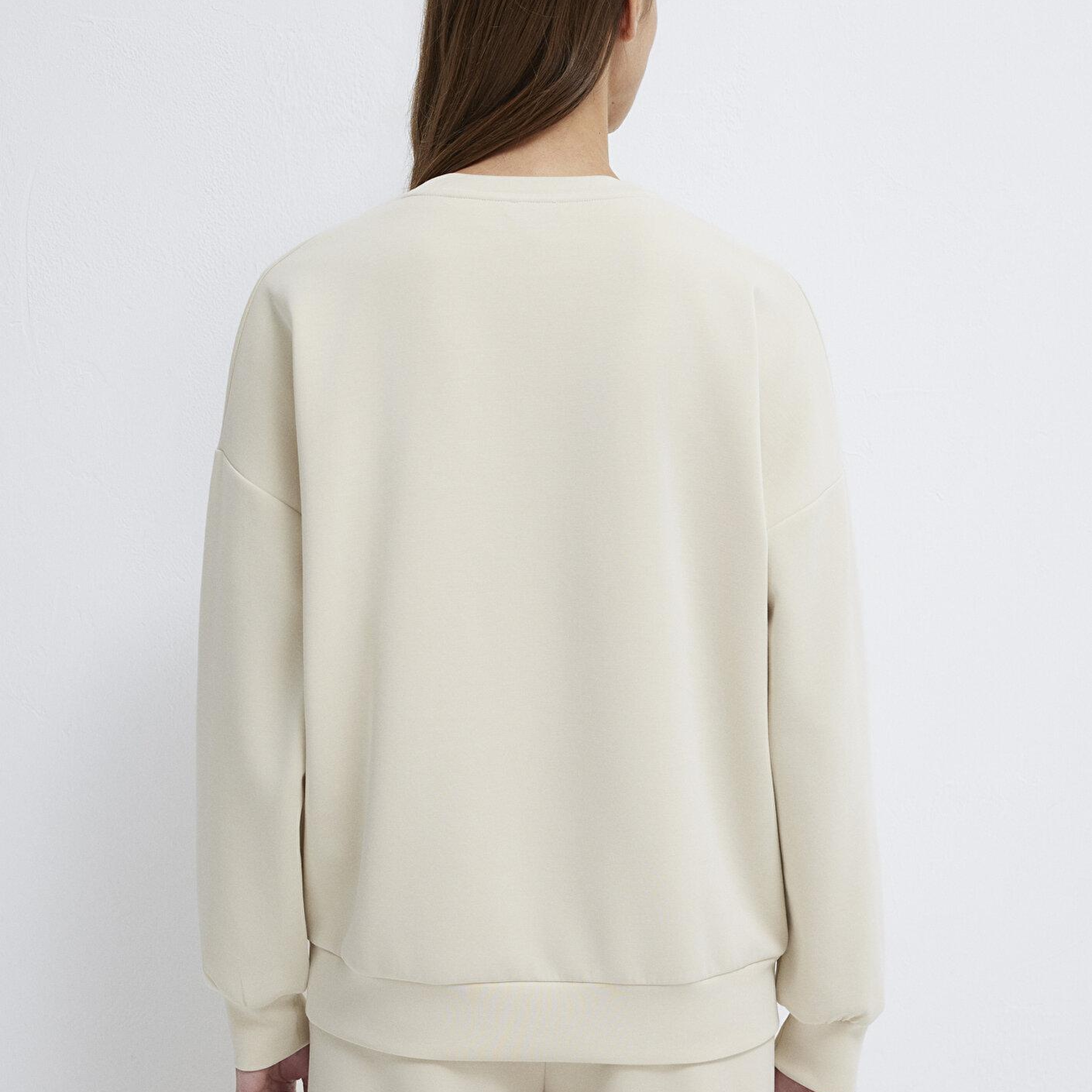Mavi Soft-Premium Ekru (TENCEL™) Modal Karışımlı Sweatshirt 168837-70065