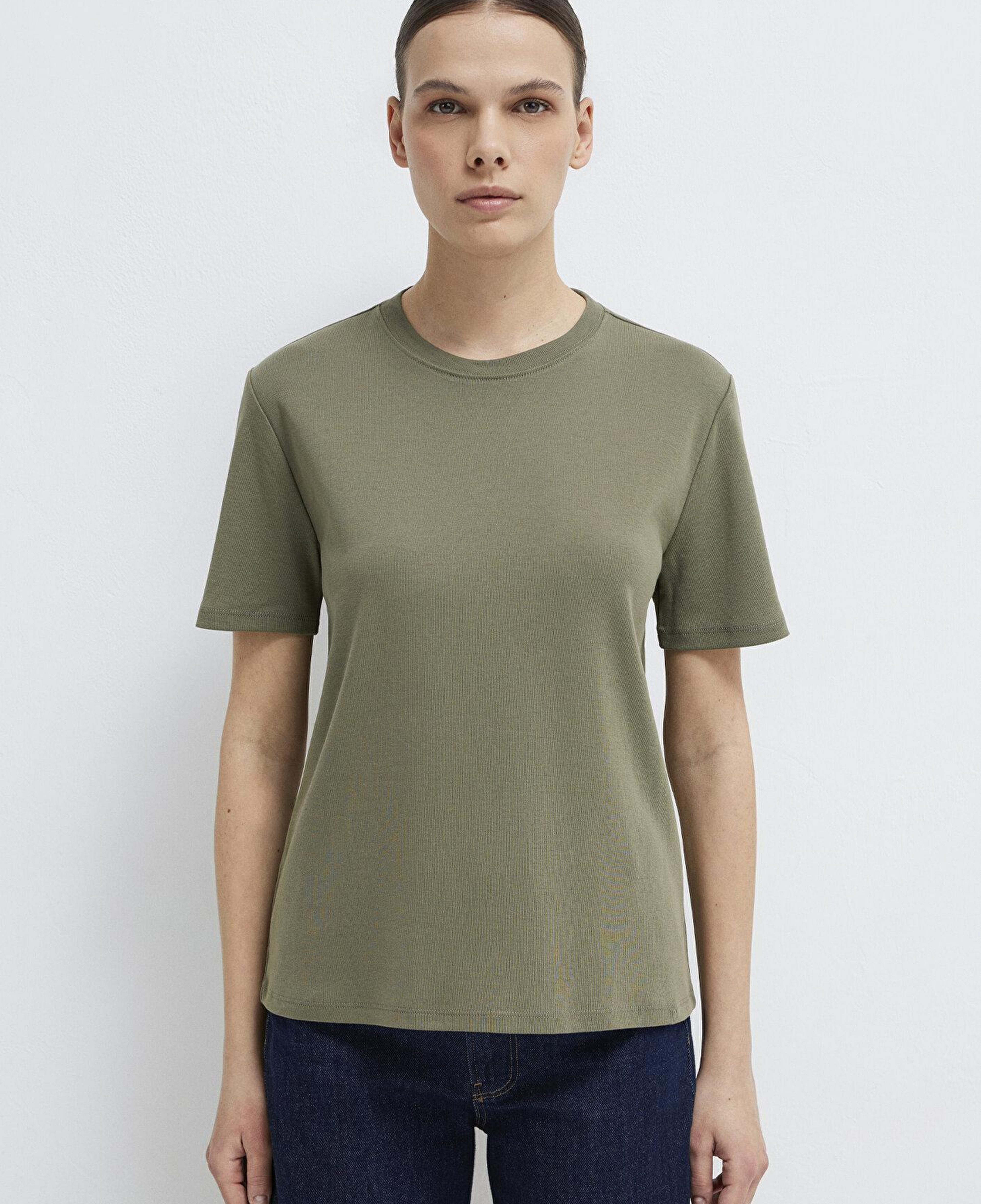 Mavi Yeşil Basic Tişört Semi Slim Fit / Yarı Dar Kesim 1612916-86961