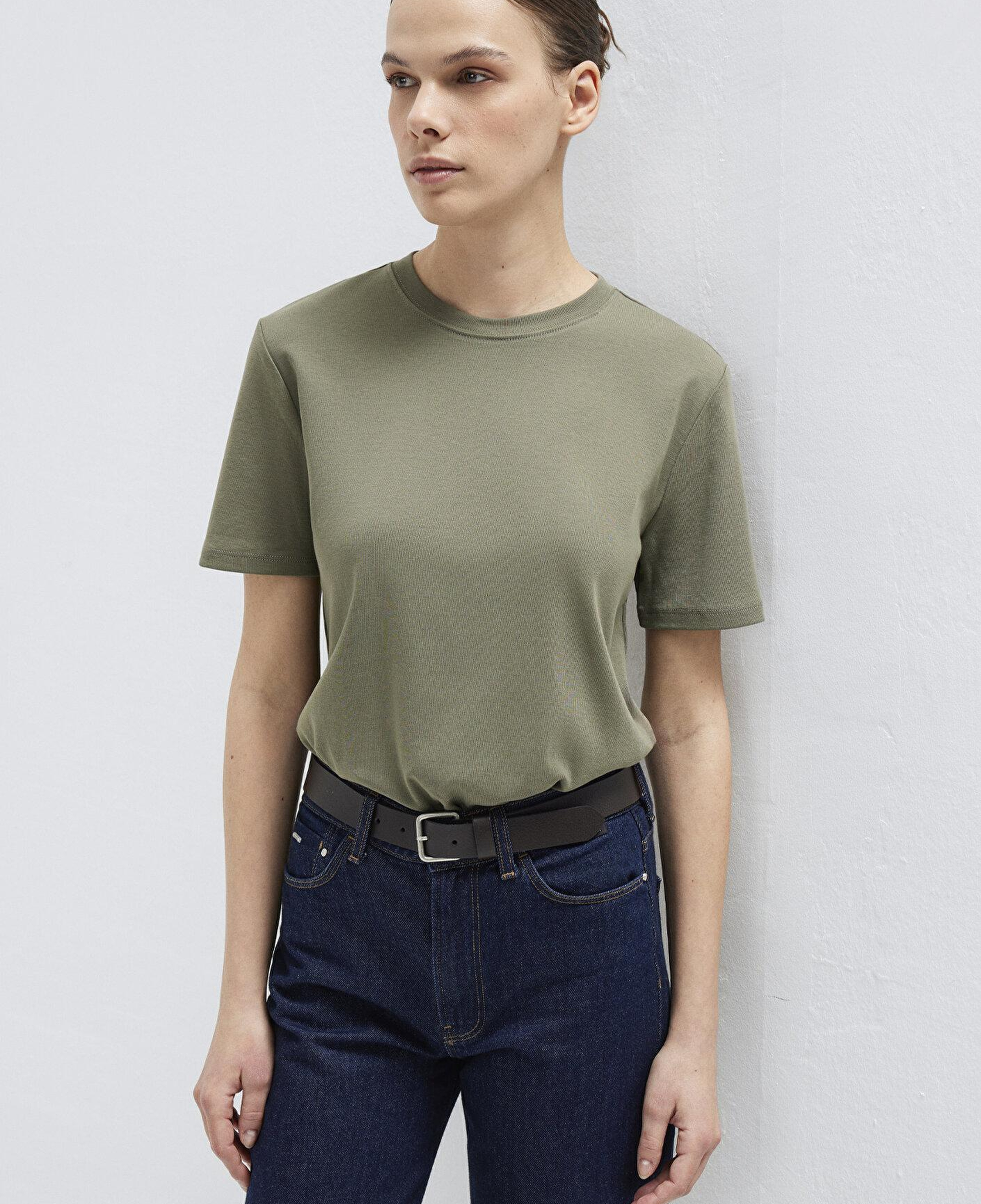 Mavi Yeşil Basic Tişört Semi Slim Fit / Yarı Dar Kesim 1612916-86961