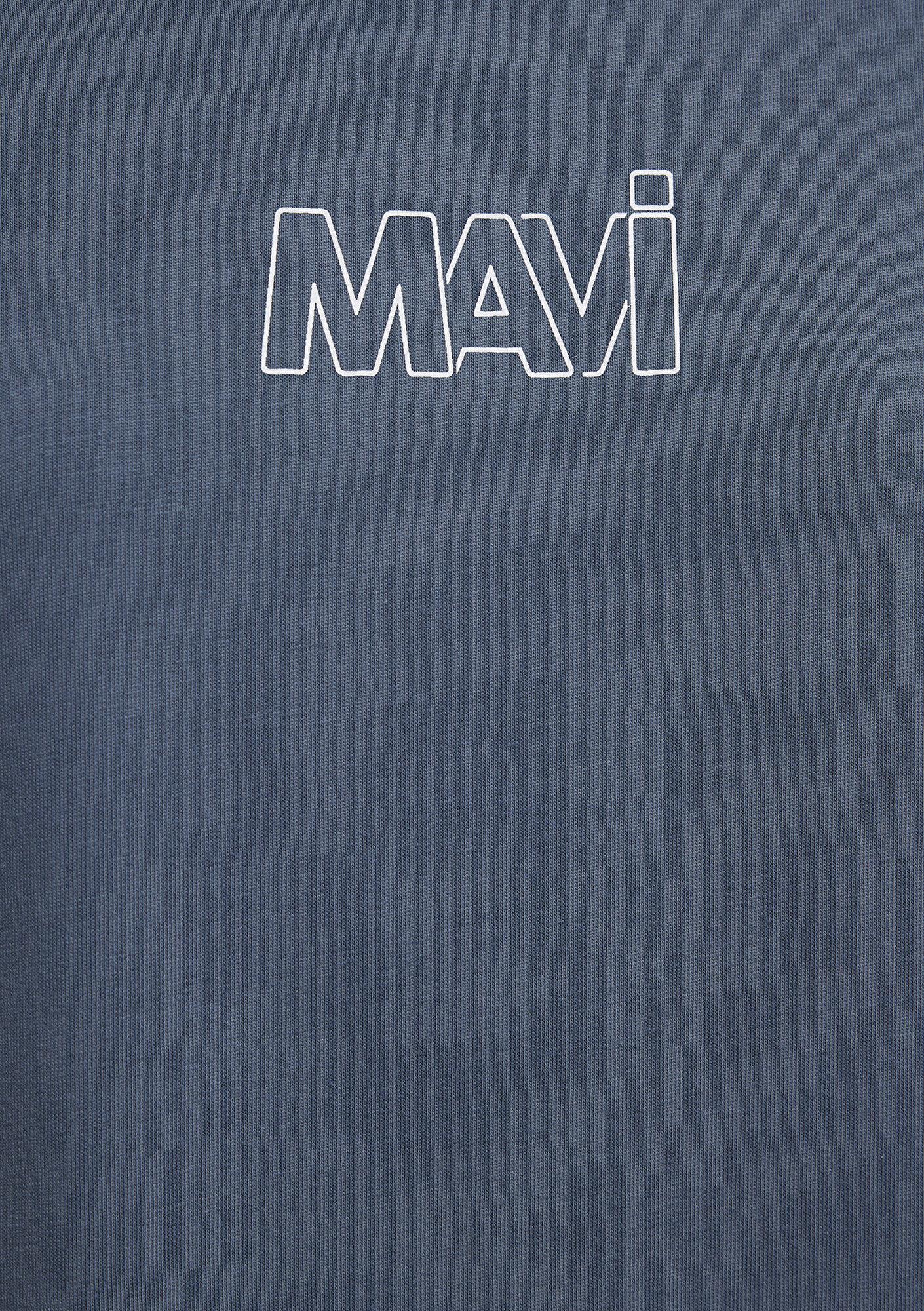 Mavi Mavi Logo Baskılı Lacivert Tişört Oversize / Geniş Kesim 1611592-80776