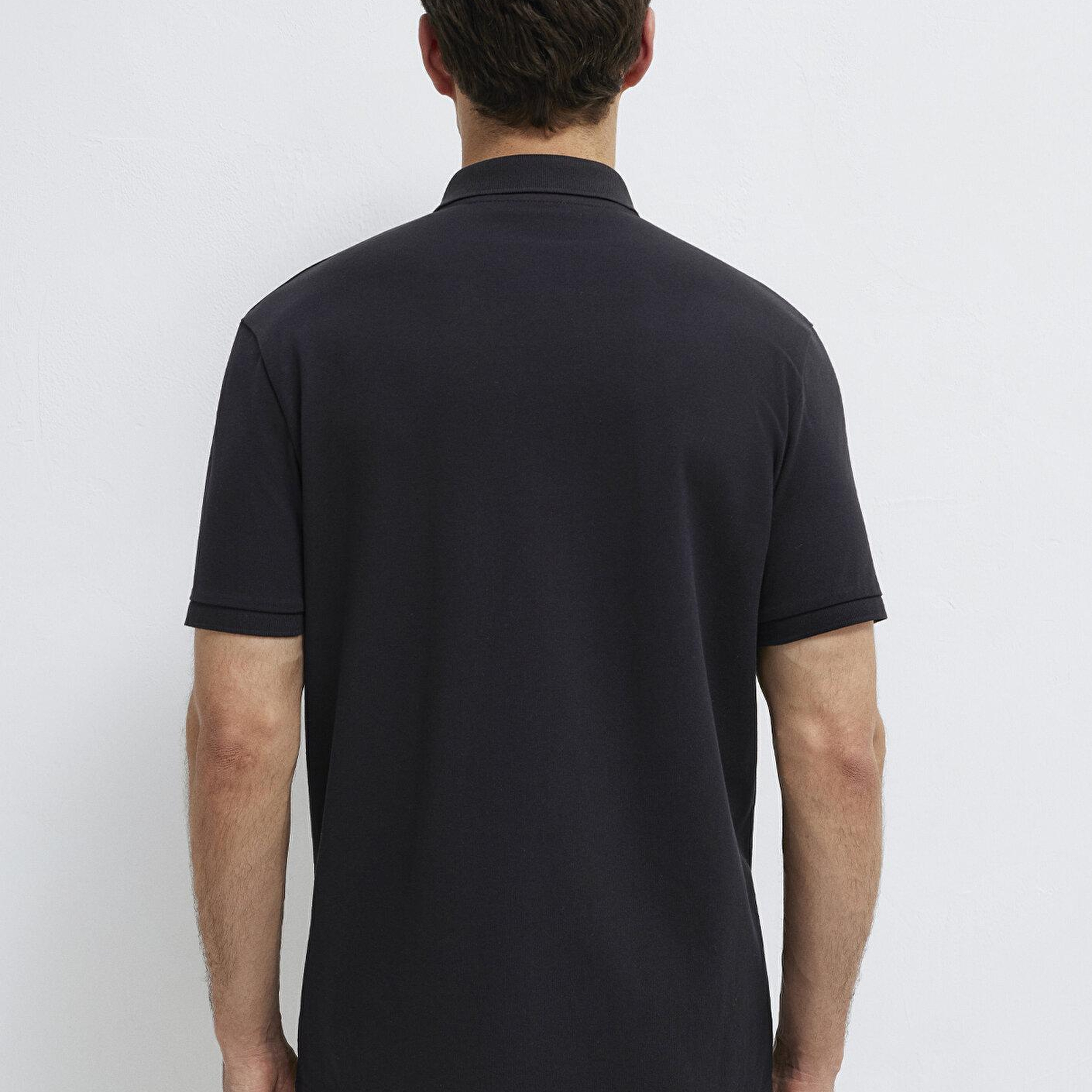 Mavi Mavi Black Fermuarlı Siyah Polo Tişört Regular Fit / Normal Kesim 0613137-900