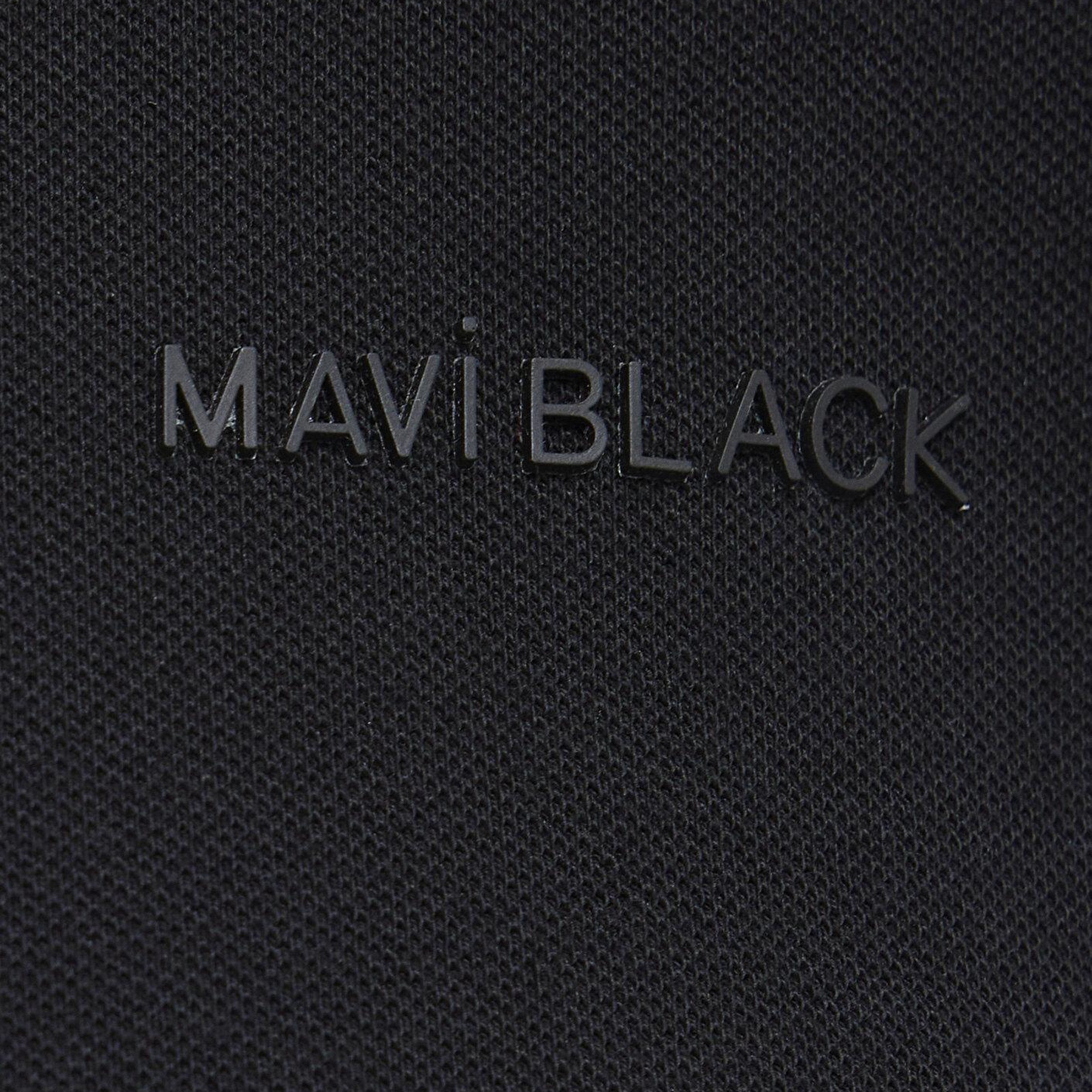Mavi Mavi Black Fermuarlı Siyah Polo Tişört Regular Fit / Normal Kesim 0613137-900