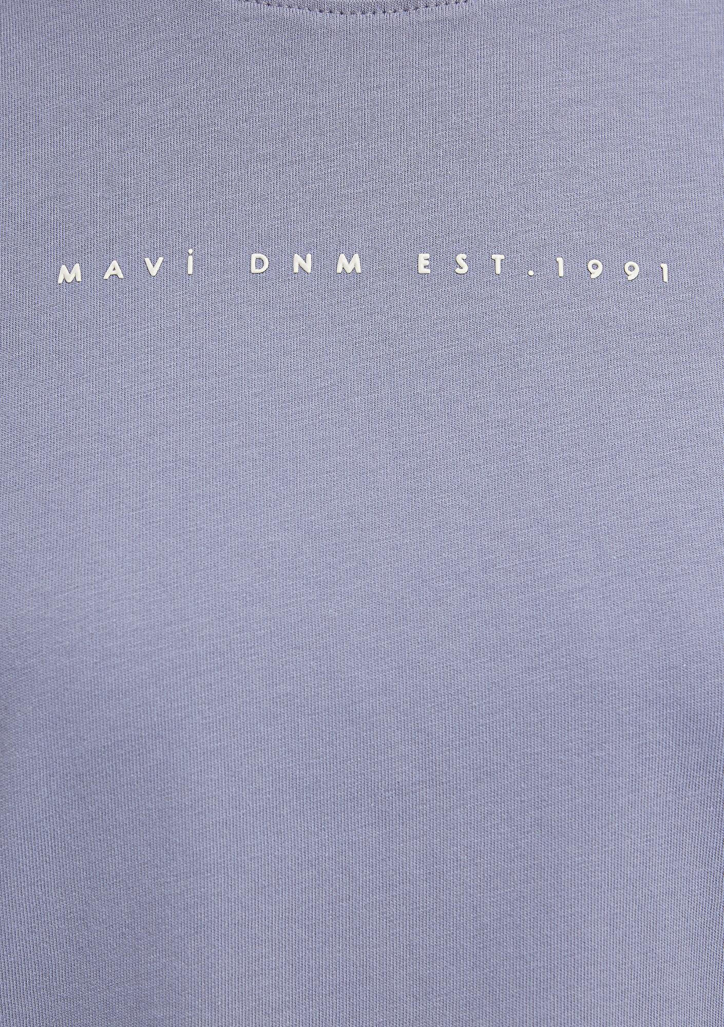 Mavi Mavi Baskılı Mor Tişört Regular Fit / Normal Kesim 1613147-81919