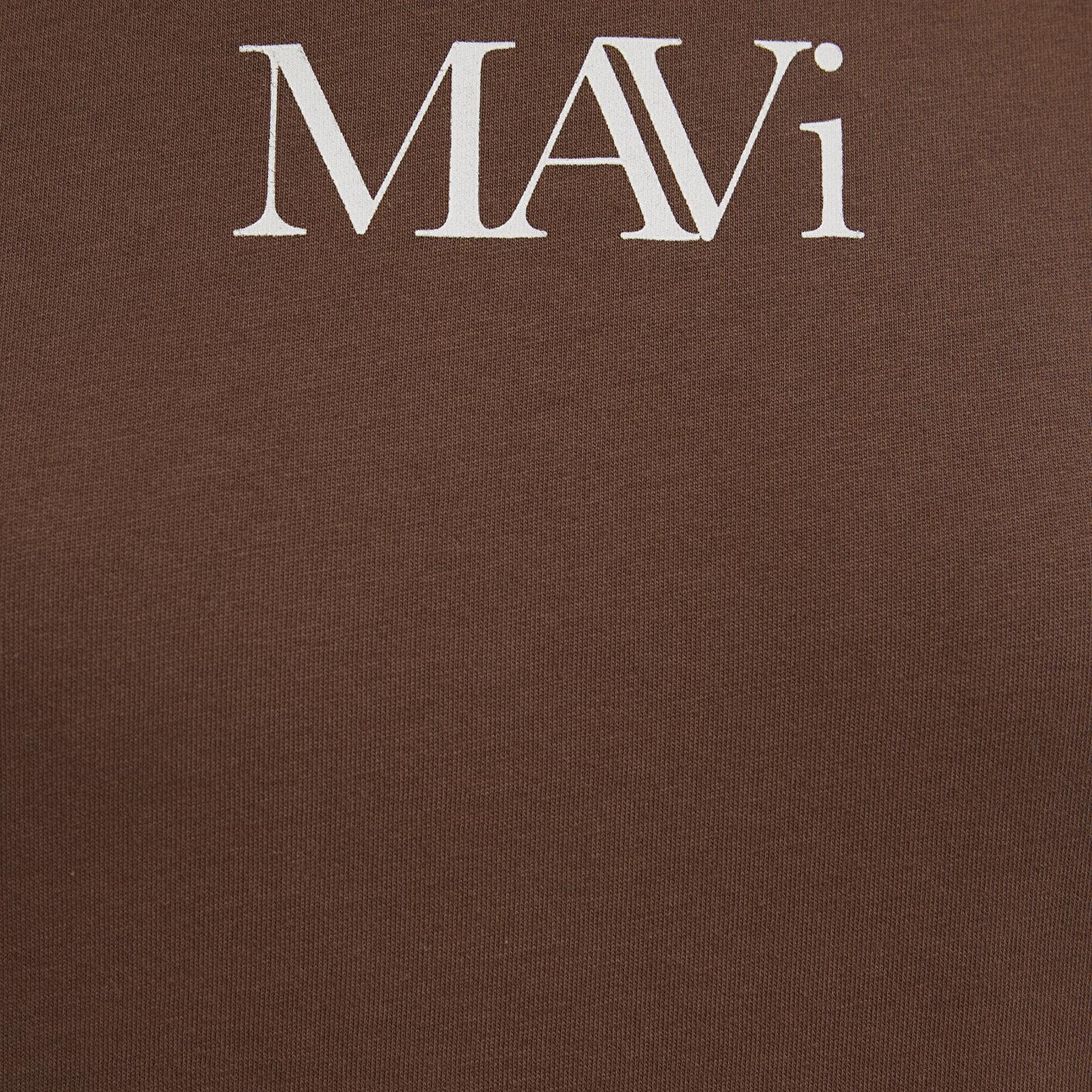 Mavi Mavi Logo Baskılı Kahverengi Tişört Regular Fit / Normal Kesim 1611594-70243