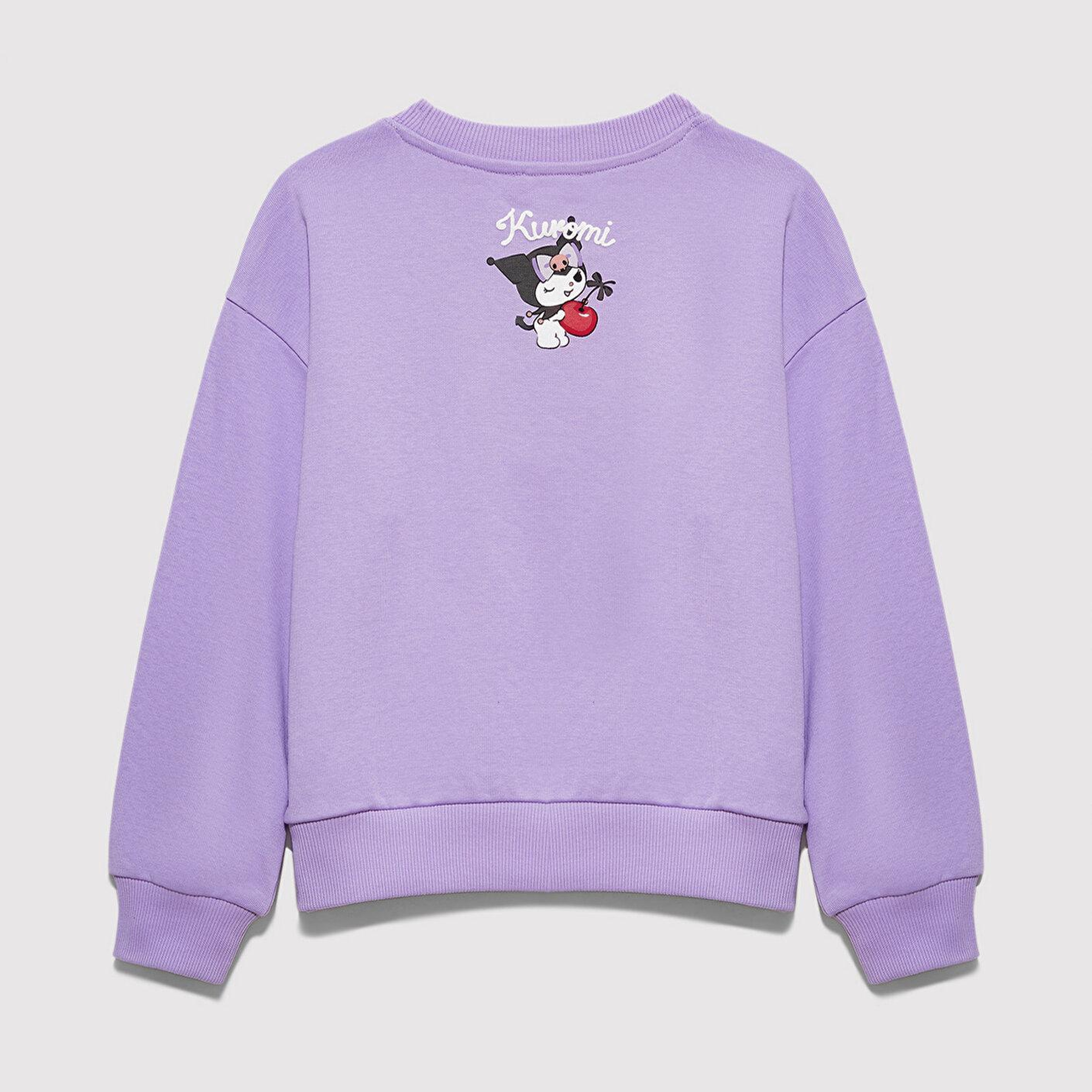 Mavi Kuromi Baskılı Mor Sweatshirt 7S10183-70519