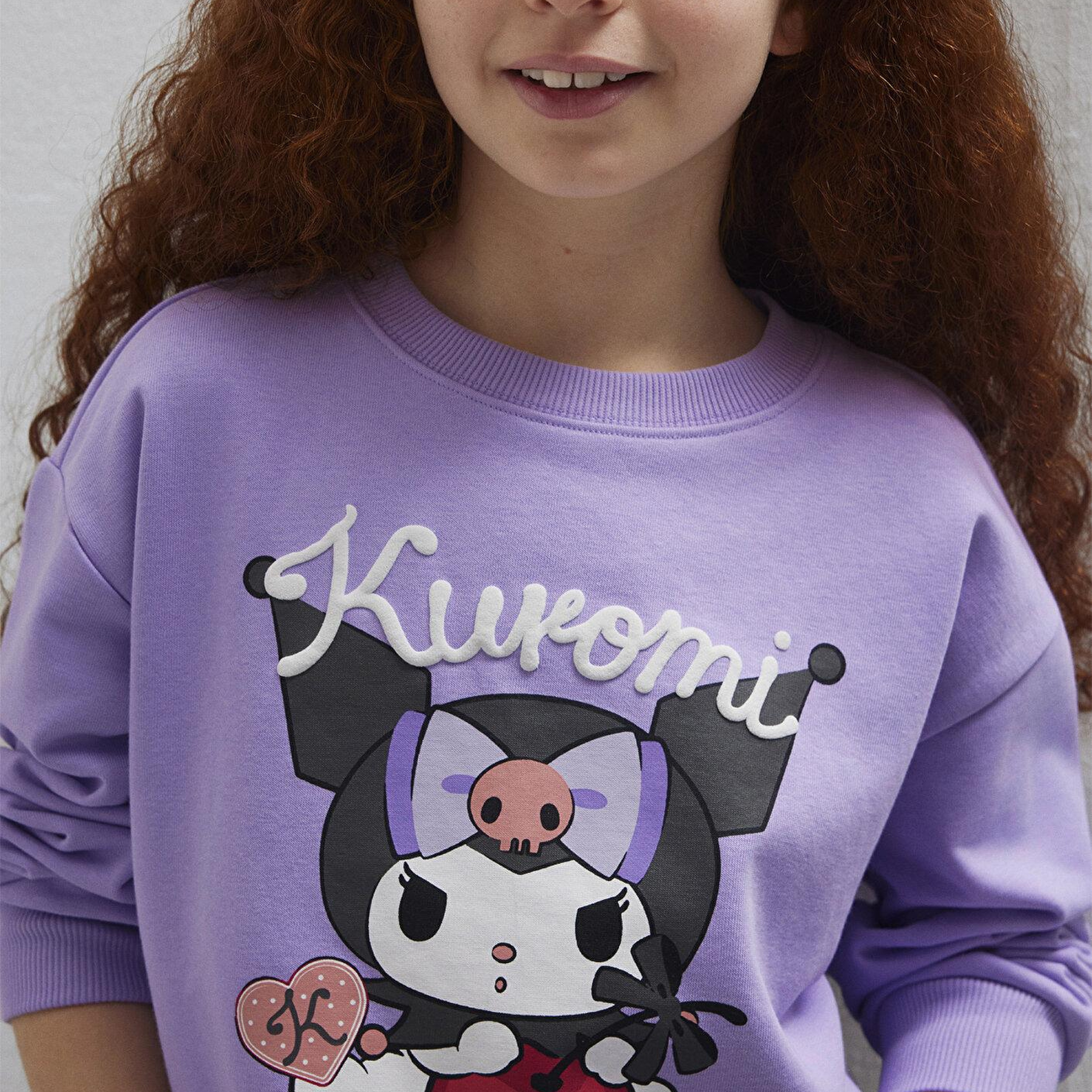 Mavi Kuromi Baskılı Mor Sweatshirt 7S10183-70519