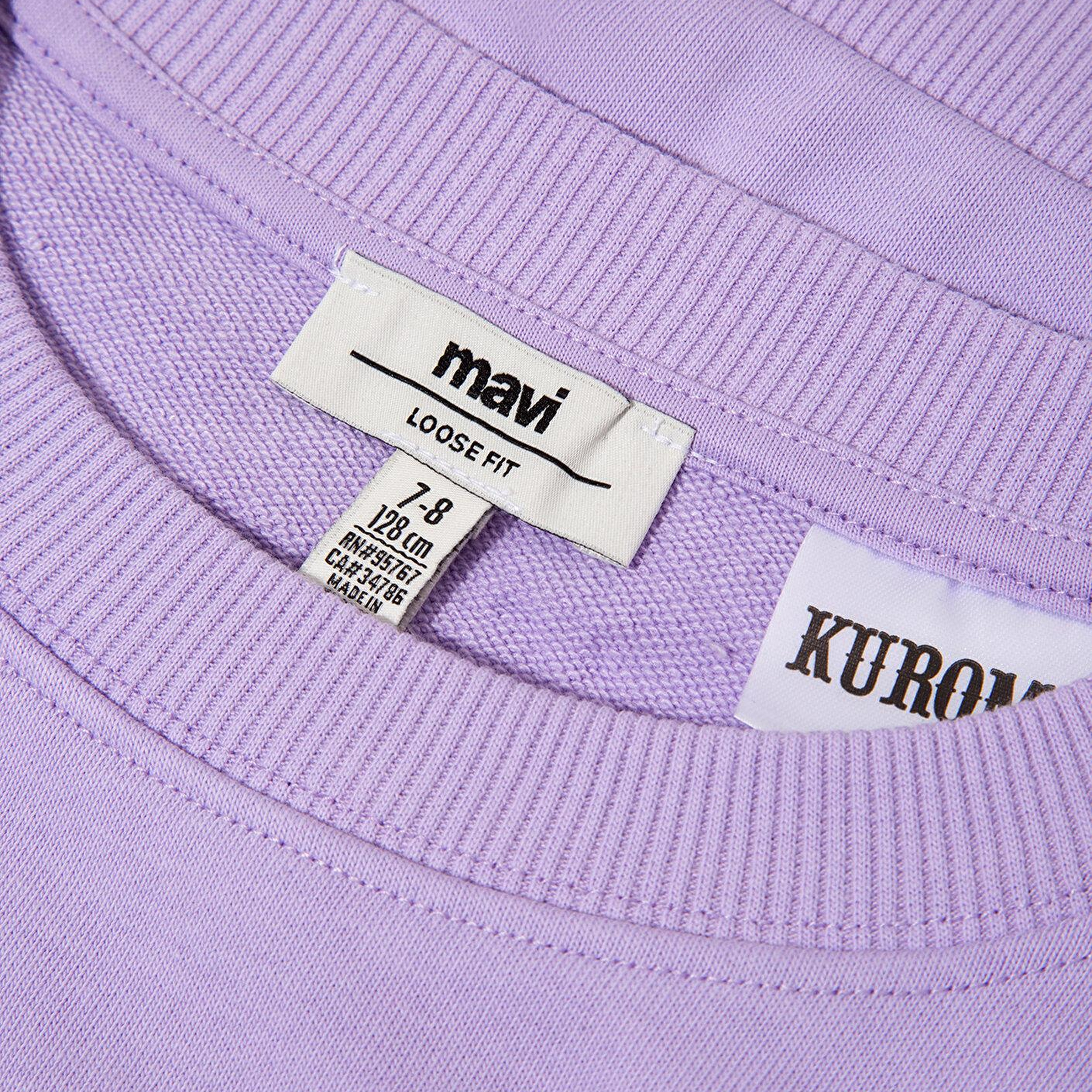 Mavi Kuromi Baskılı Mor Sweatshirt 7S10183-70519