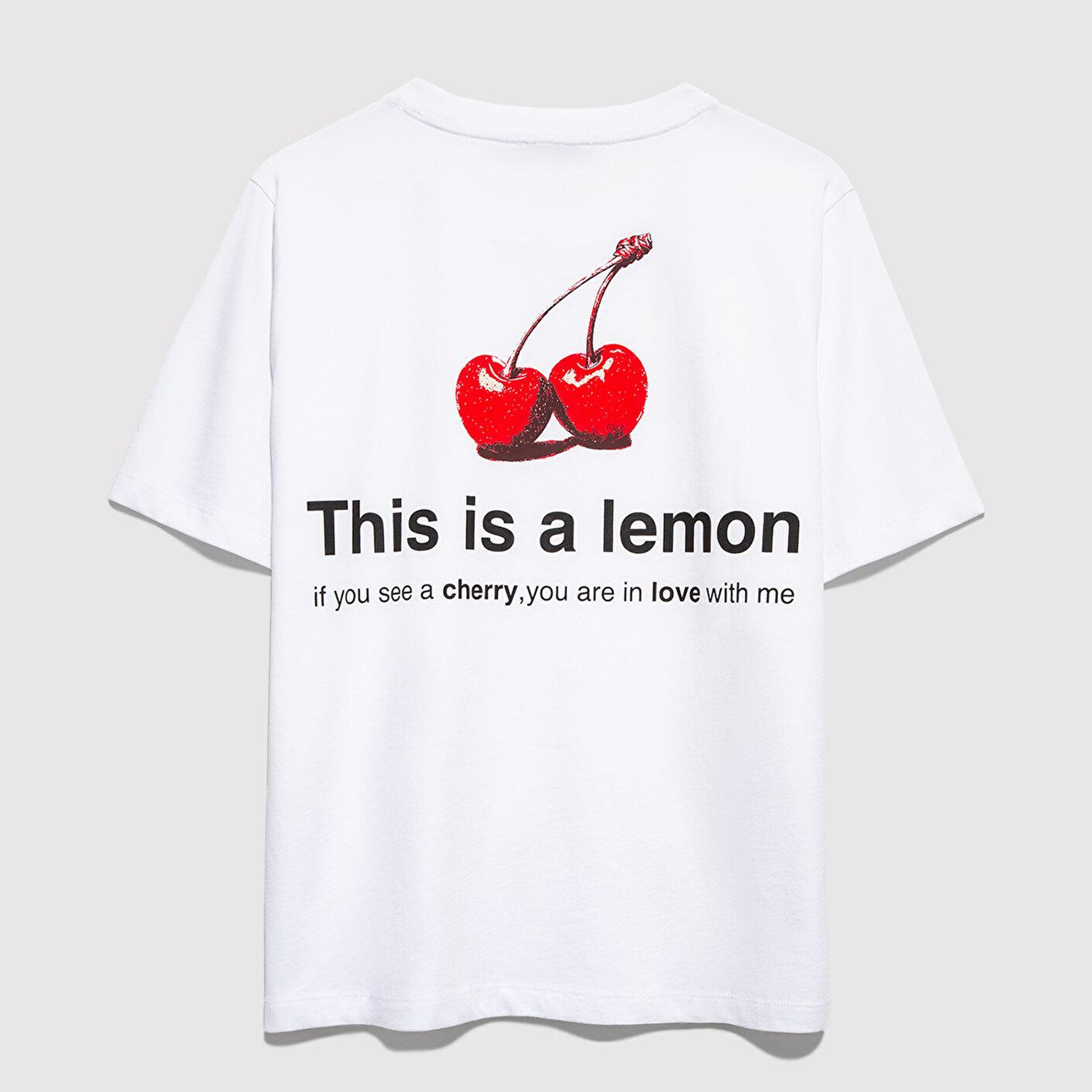 Mavi This Is A Lemon Sırt Baskılı Beyaz Tişört Regular Fit / Normal Kesim 1613771-620