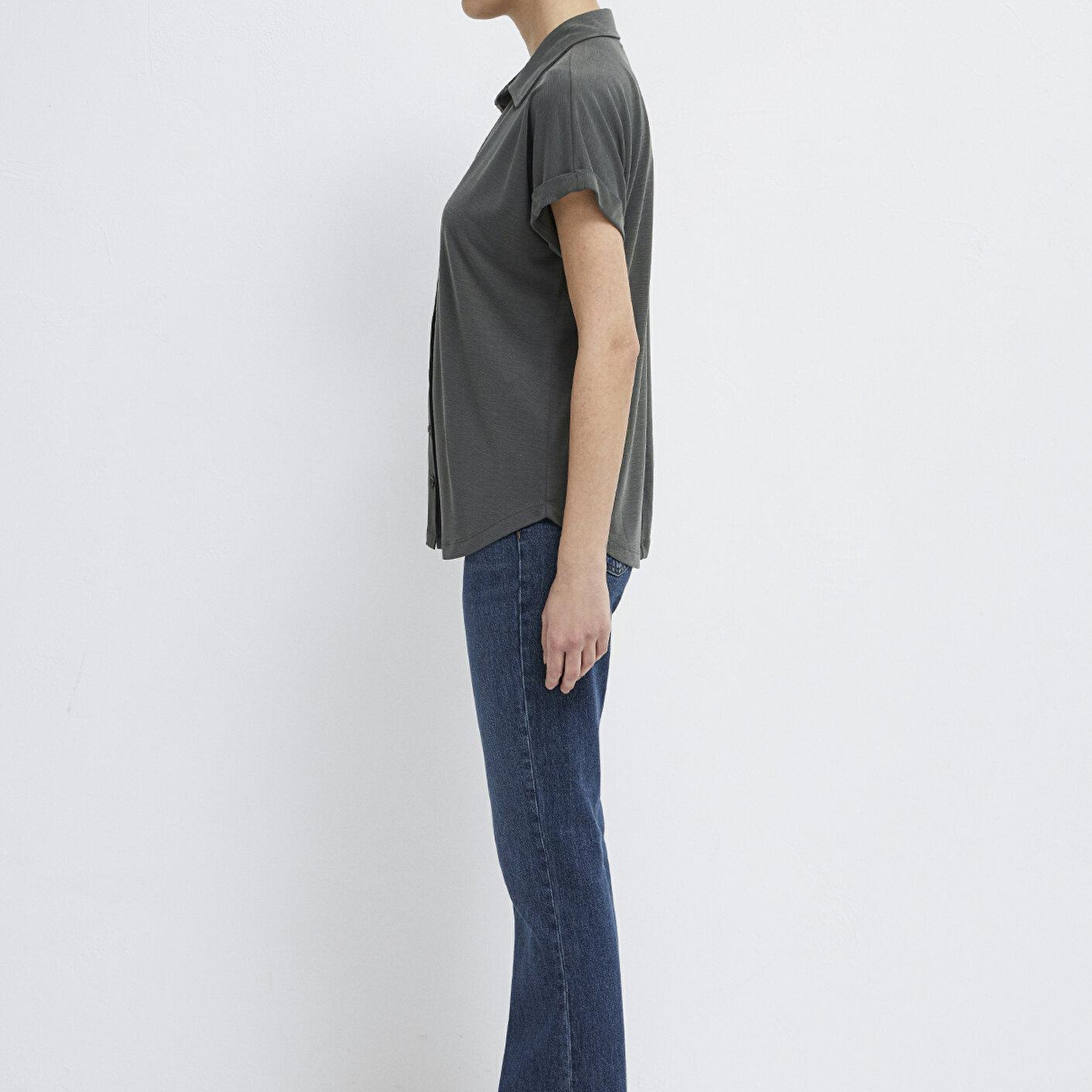 Mavi Soft-Premium Yeşil (TENCEL™) Modal Karışımlı Gömlek Regular Fit / Normal Kesim 168081-71587