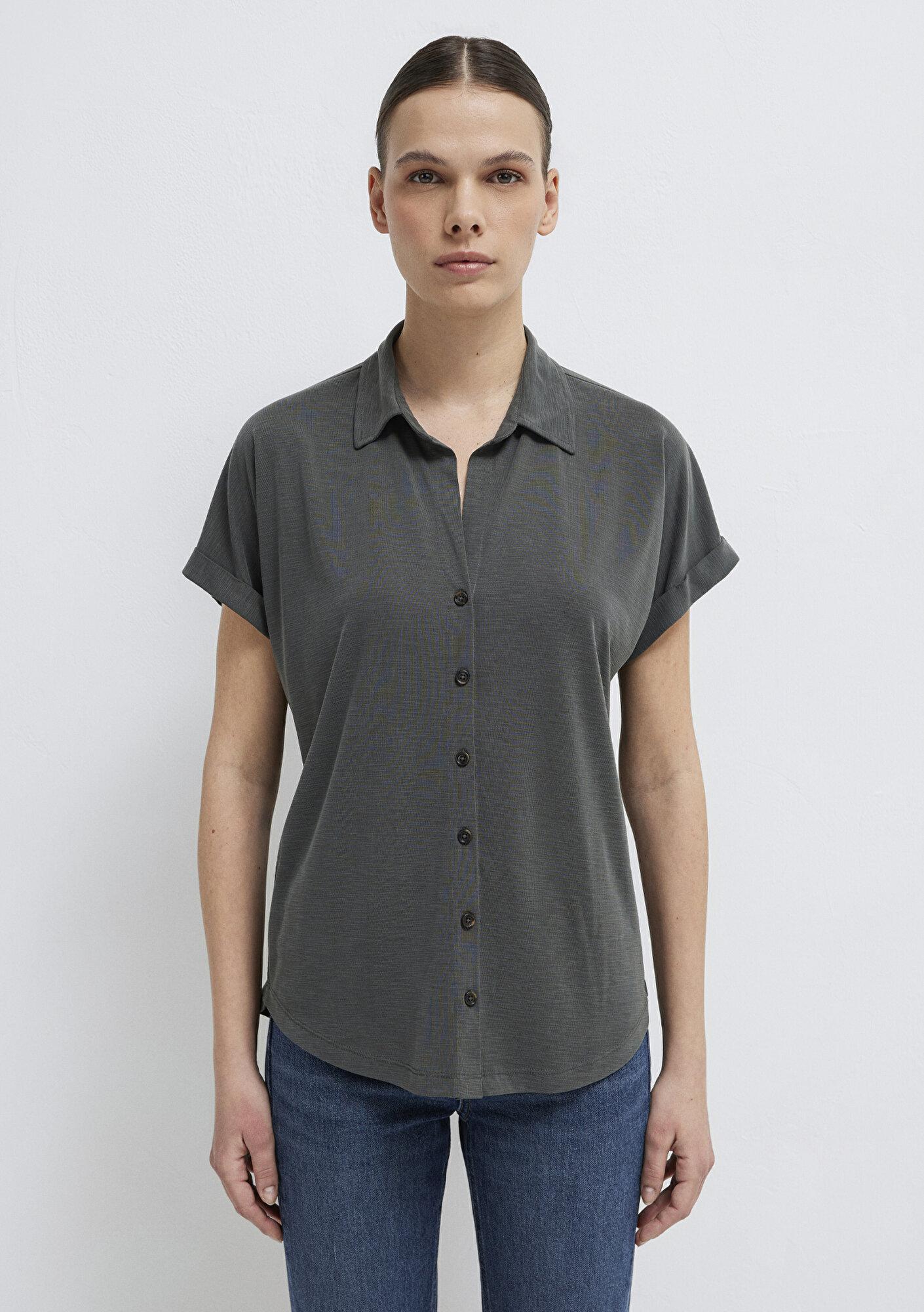 Mavi Soft-Premium Yeşil (TENCEL™) Modal Karışımlı Gömlek Regular Fit / Normal Kesim 168081-71587