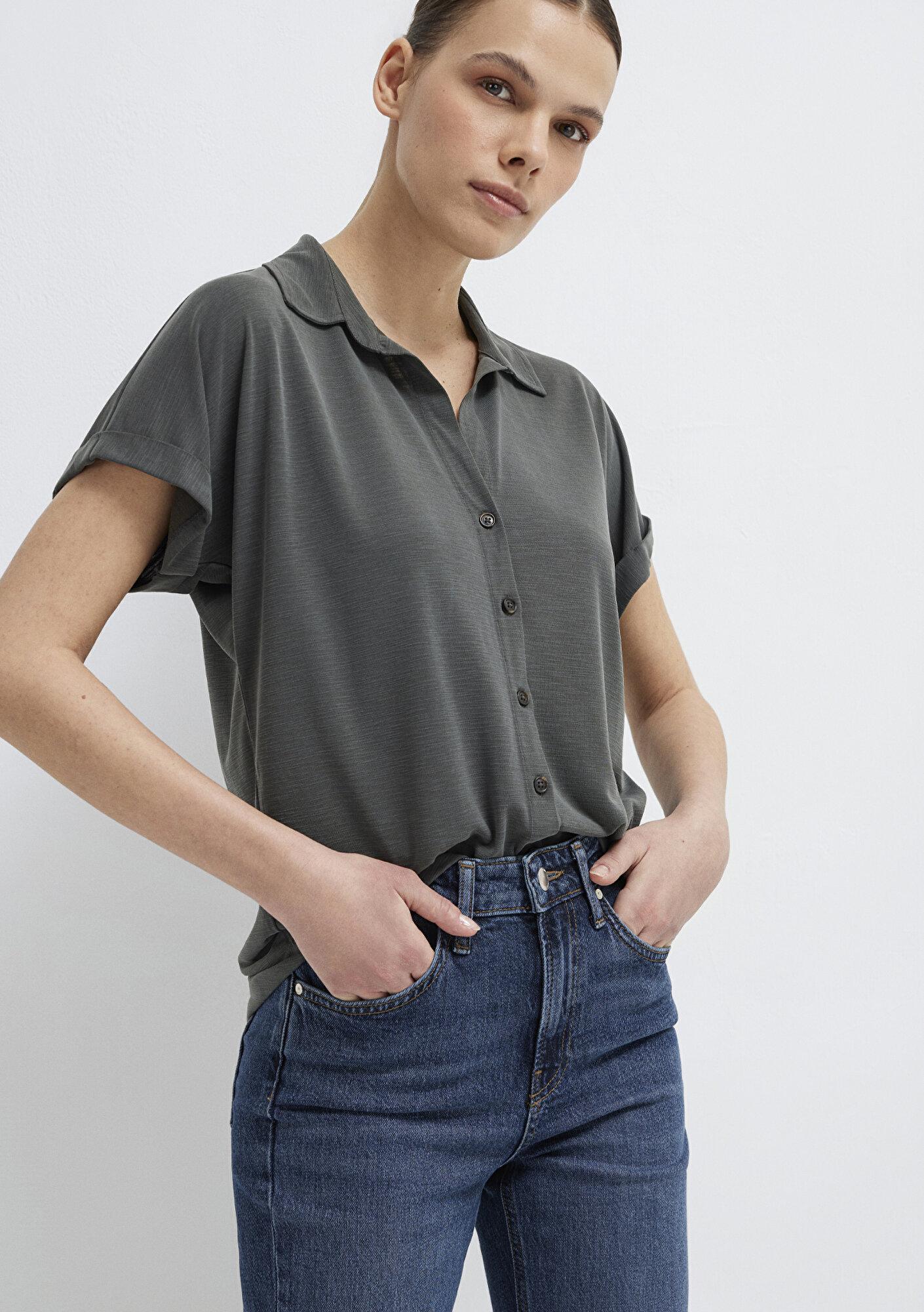 Mavi Soft-Premium Yeşil (TENCEL™) Modal Karışımlı Gömlek Regular Fit / Normal Kesim 168081-71587