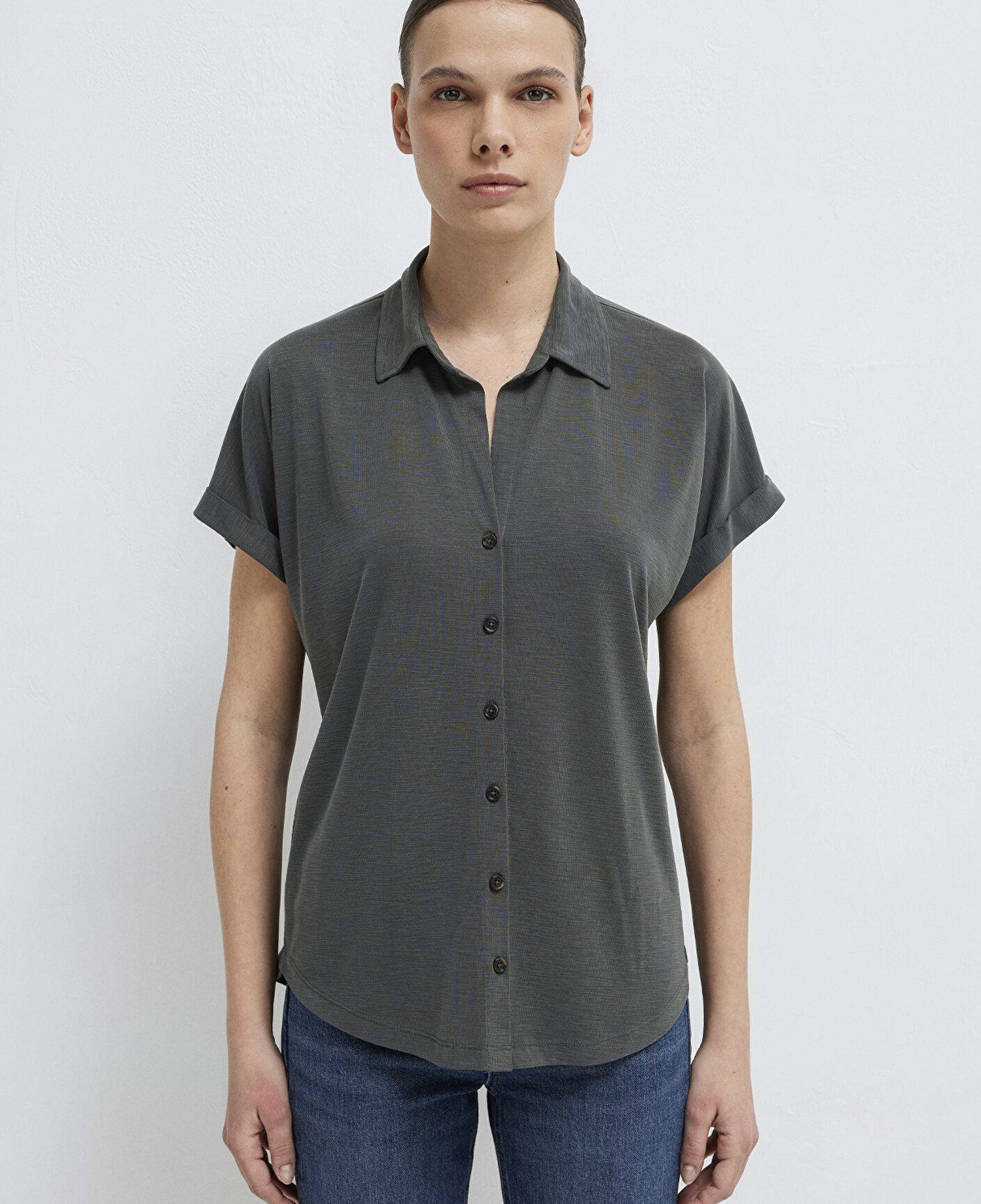 Mavi Soft-Premium Yeşil (TENCEL™) Modal Karışımlı Gömlek Regular Fit / Normal Kesim 168081-71587