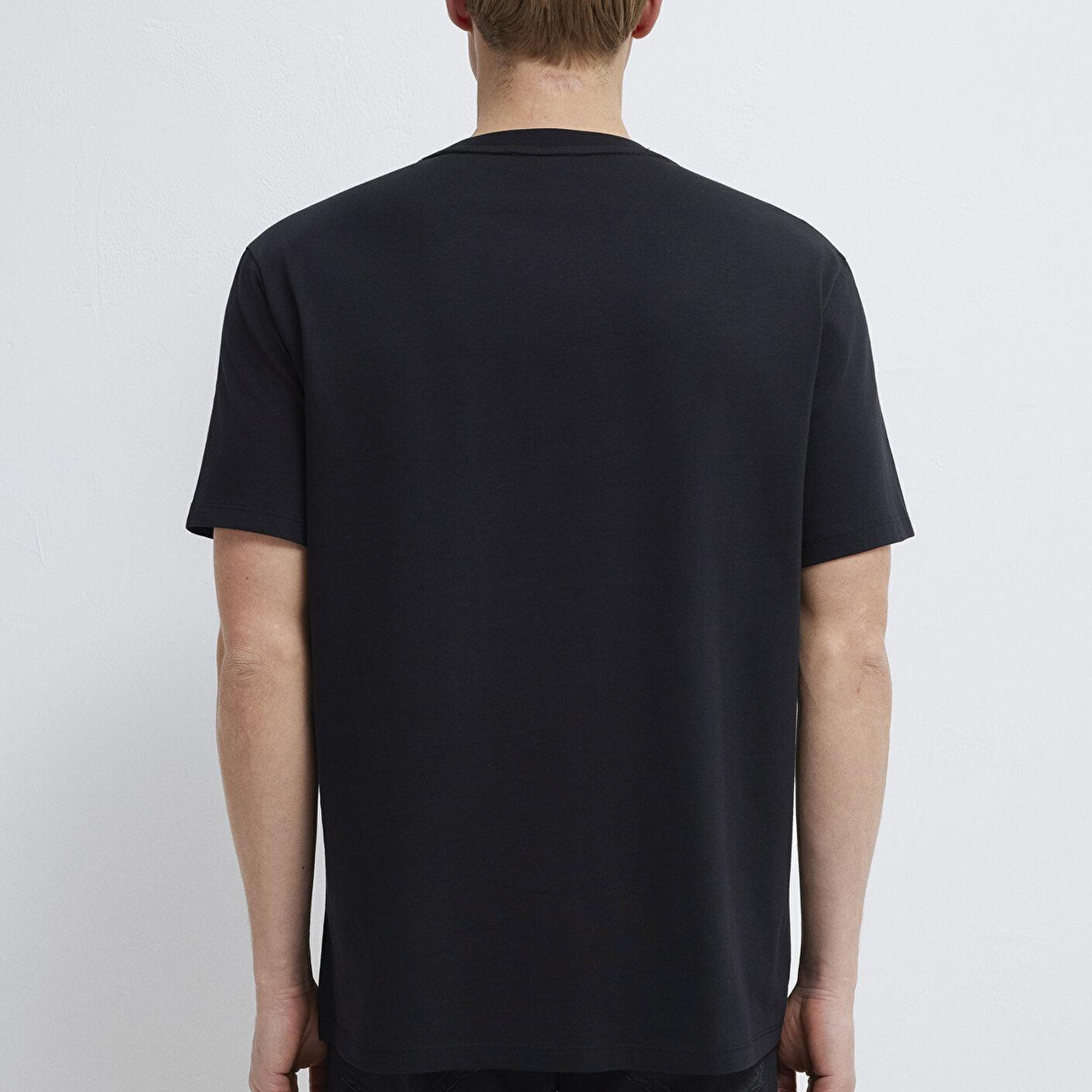 Mavi Mavi Black Reflektörlü Siyah Tişört Loose Fit / Bol Rahat Kesim 0613132-900