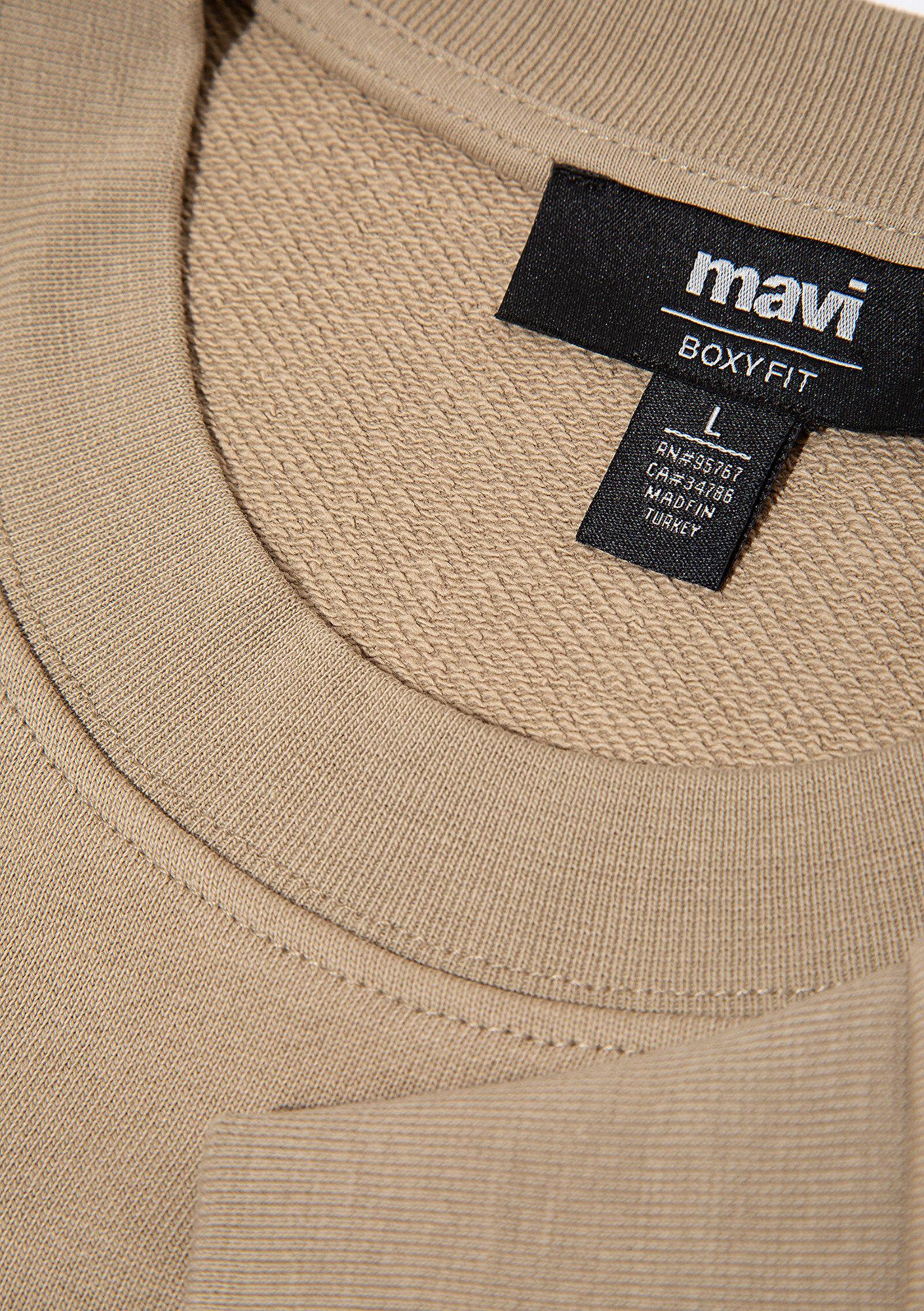 Mavi Bisiklet Yaka Bej Sweatshirt 0S10550-70362
