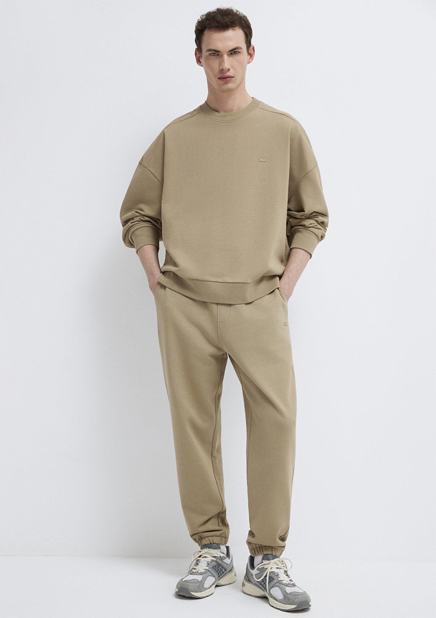 Mavi Bisiklet Yaka Bej Sweatshirt 0S10550-70362