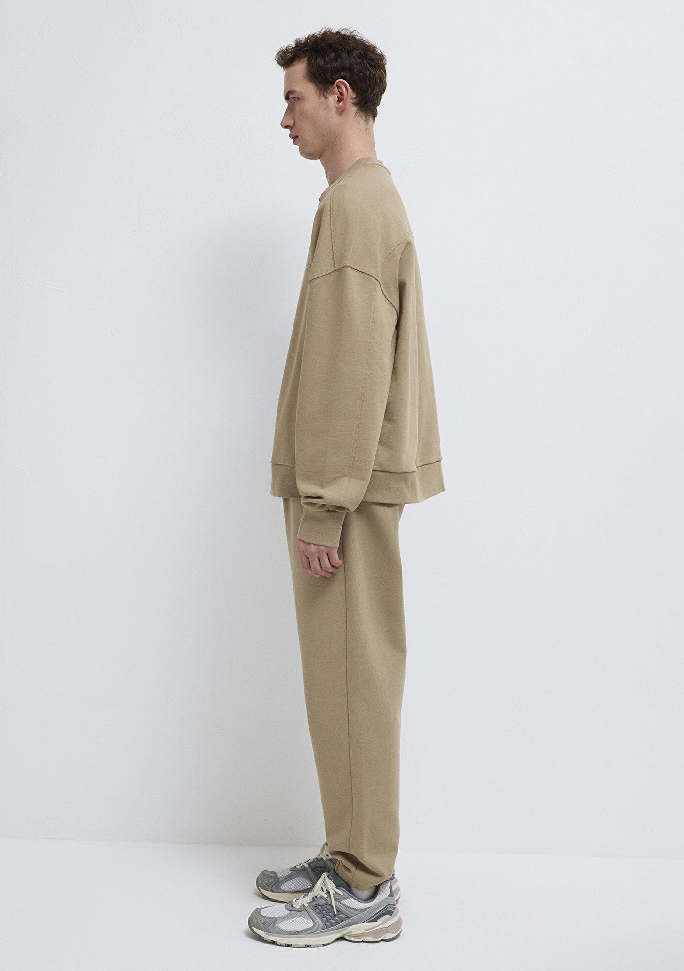 Mavi Bisiklet Yaka Bej Sweatshirt 0S10550-70362