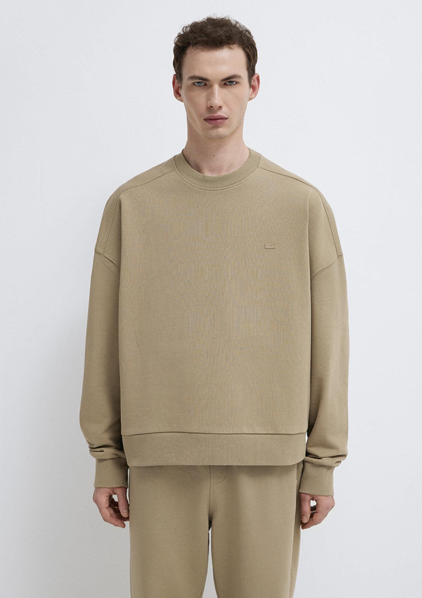 Mavi Bisiklet Yaka Bej Sweatshirt 0S10550-70362