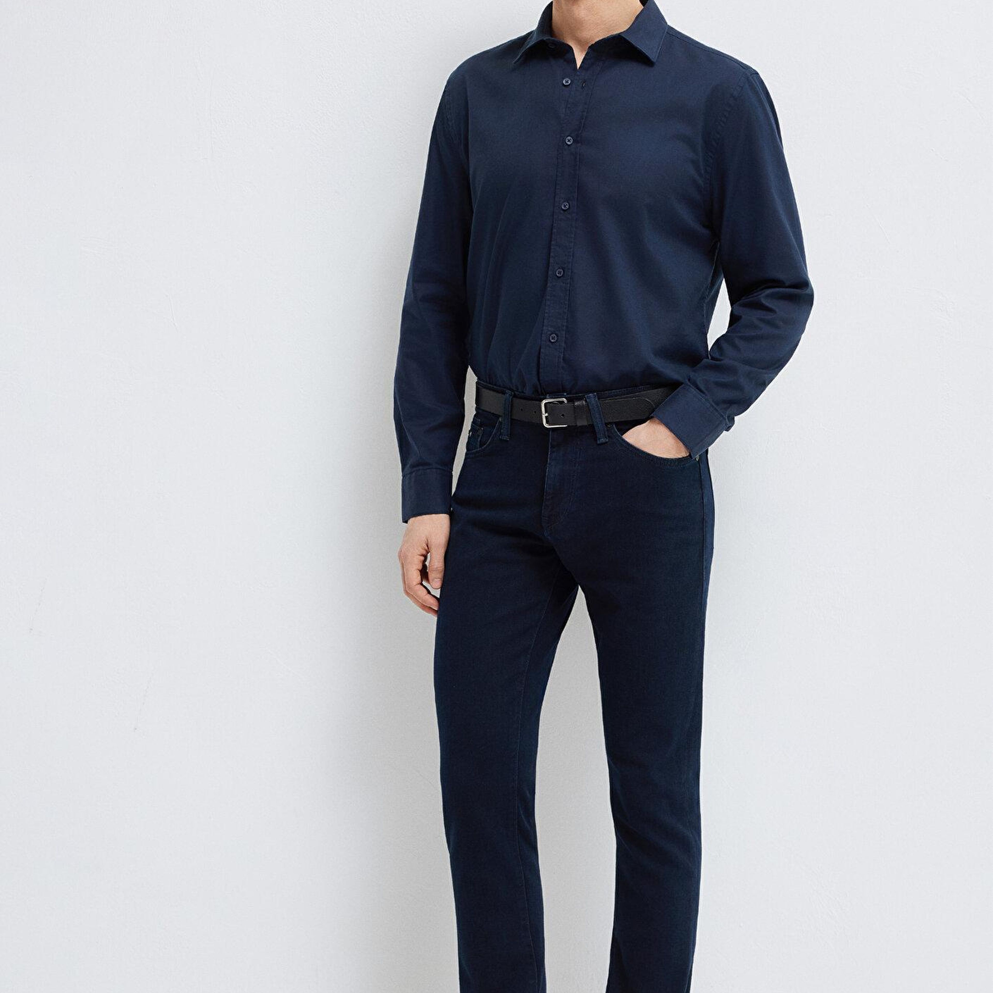 Mavi Lacivert Gömlek Slim Fit / Dar Kesim 0211670-80872