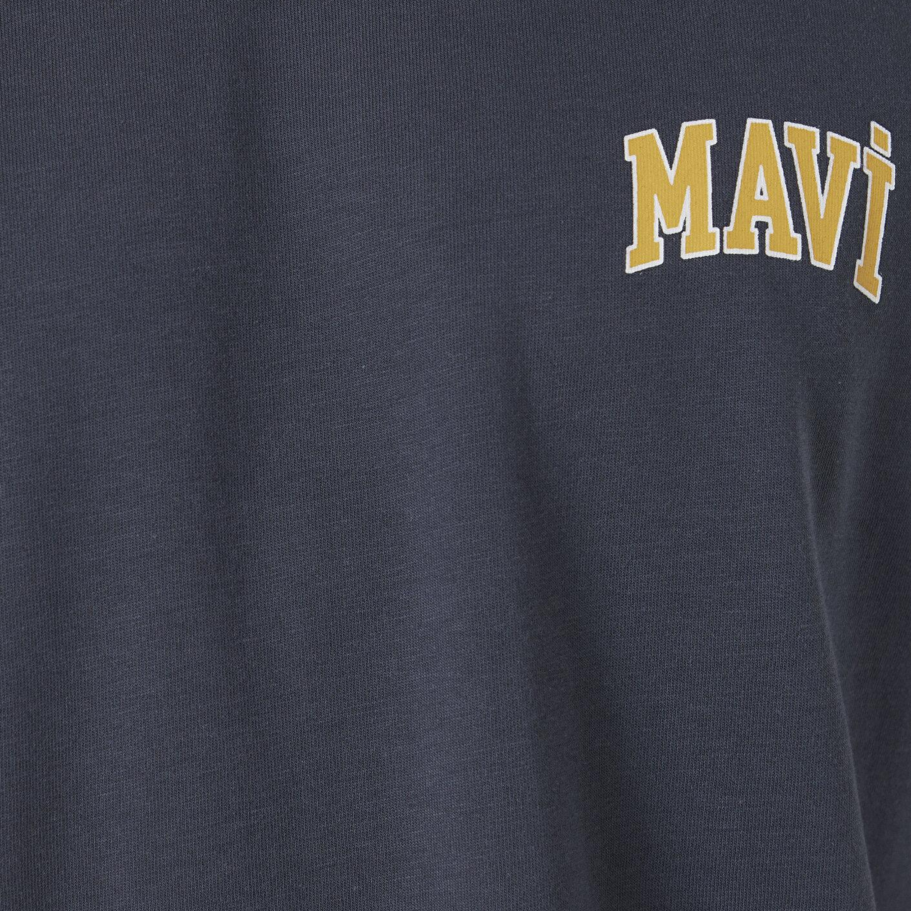 Mavi Mavi Logo Baskılı Gri Tişört Regular Fit / Normal Kesim 0611714-70101