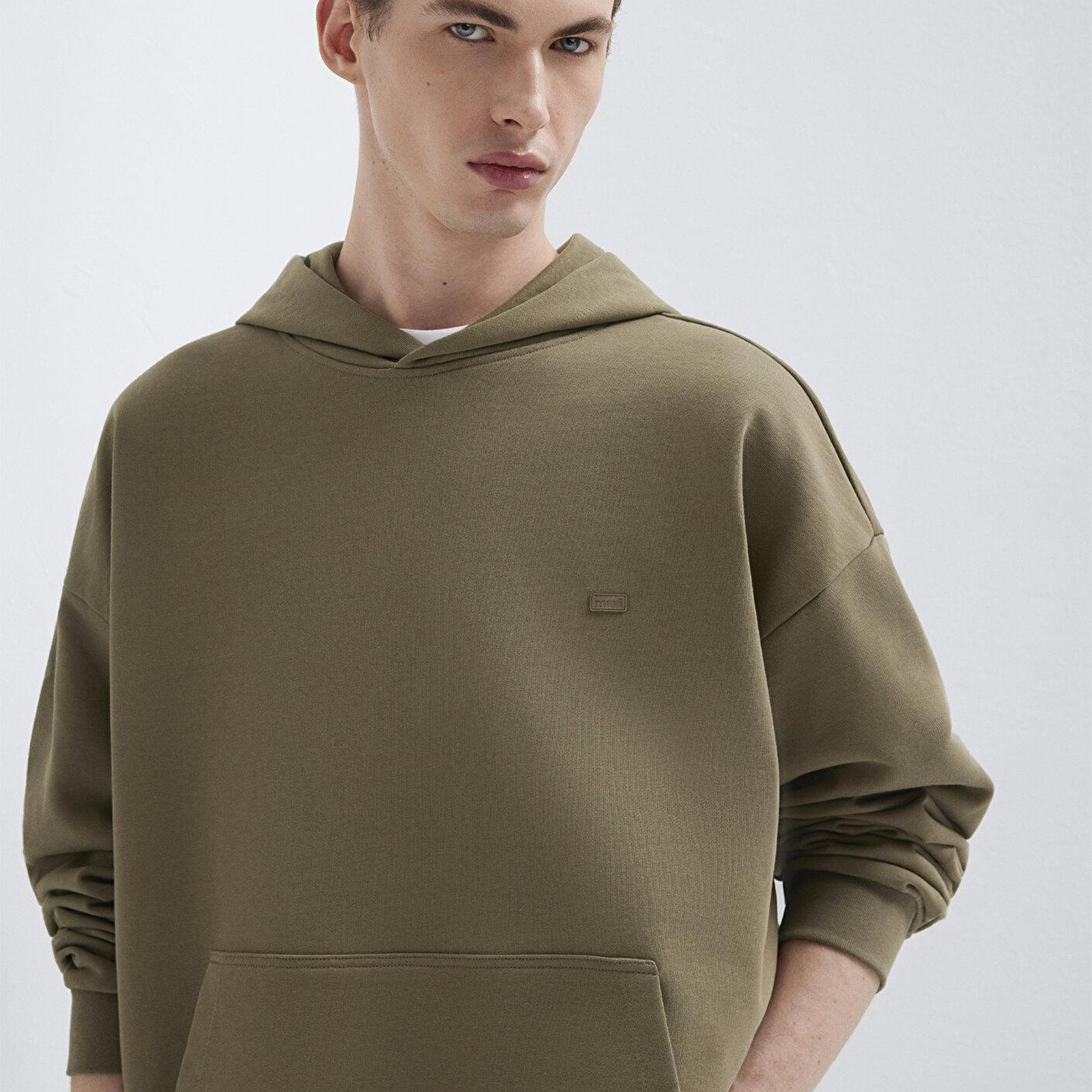 Mavi Kapüşonlu Haki Sweatshirt 0S10416-71564