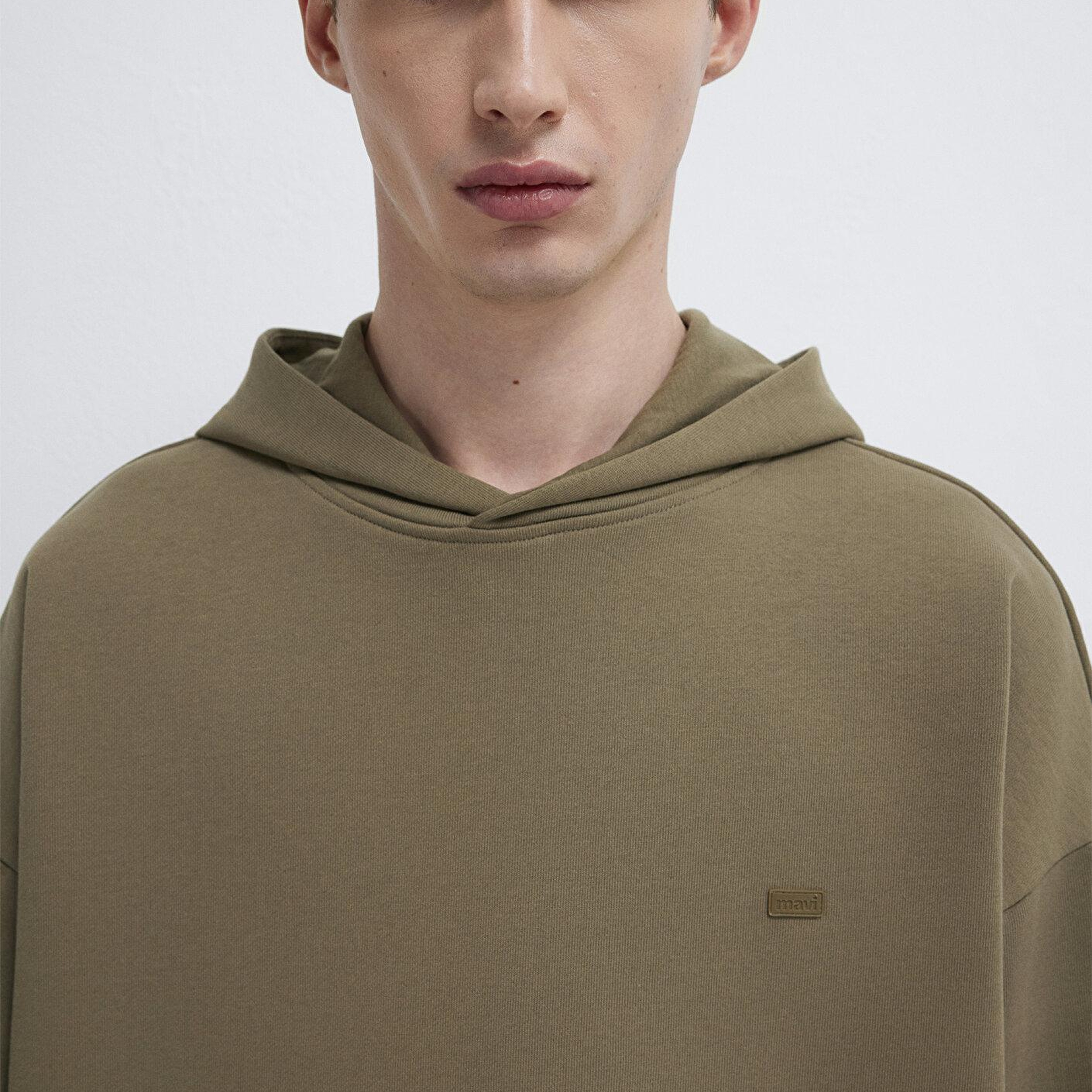 Mavi Kapüşonlu Haki Sweatshirt 0S10416-71564