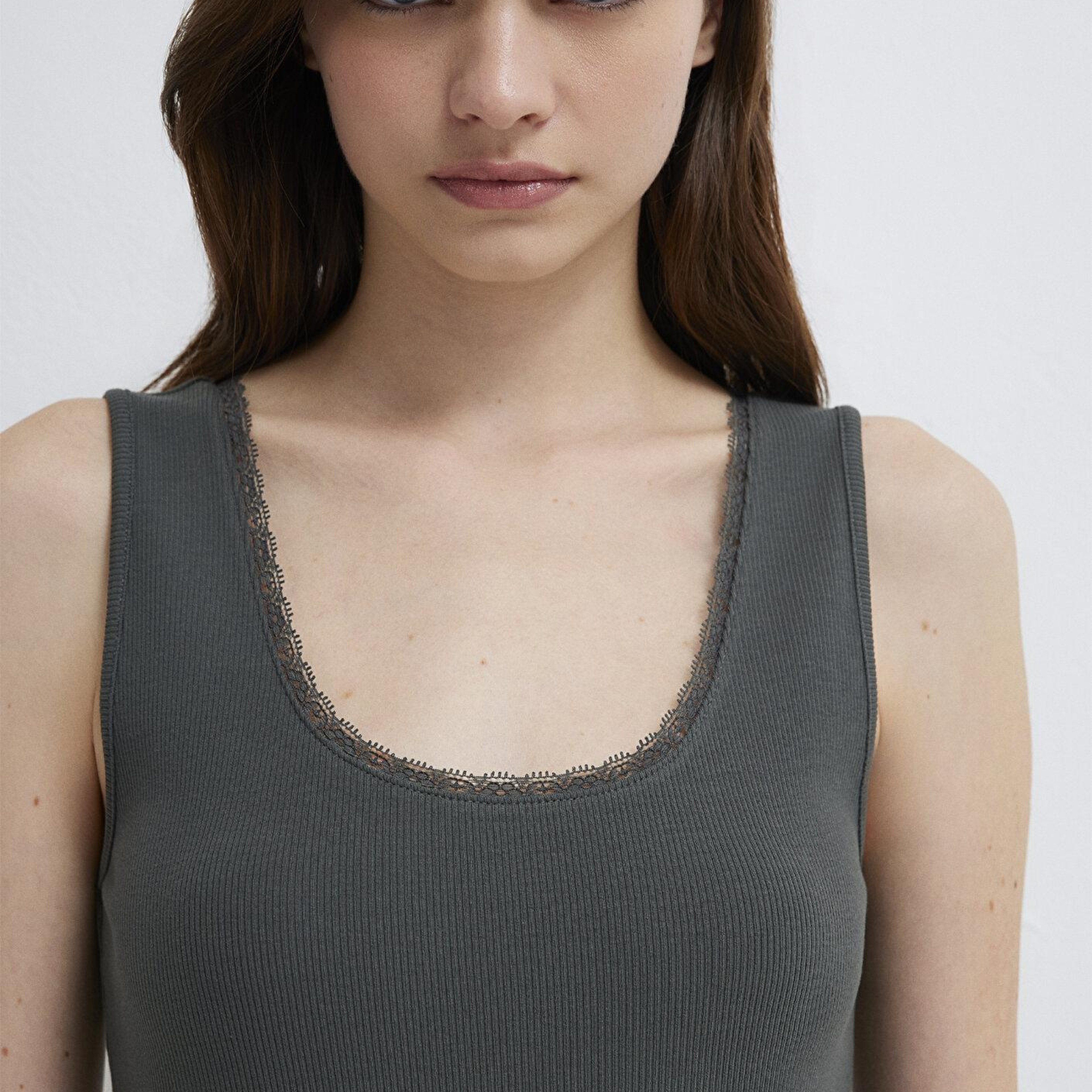 Mavi Yeşil Atlet Fitted / Vücuda Oturan Kesim 1613755-70088