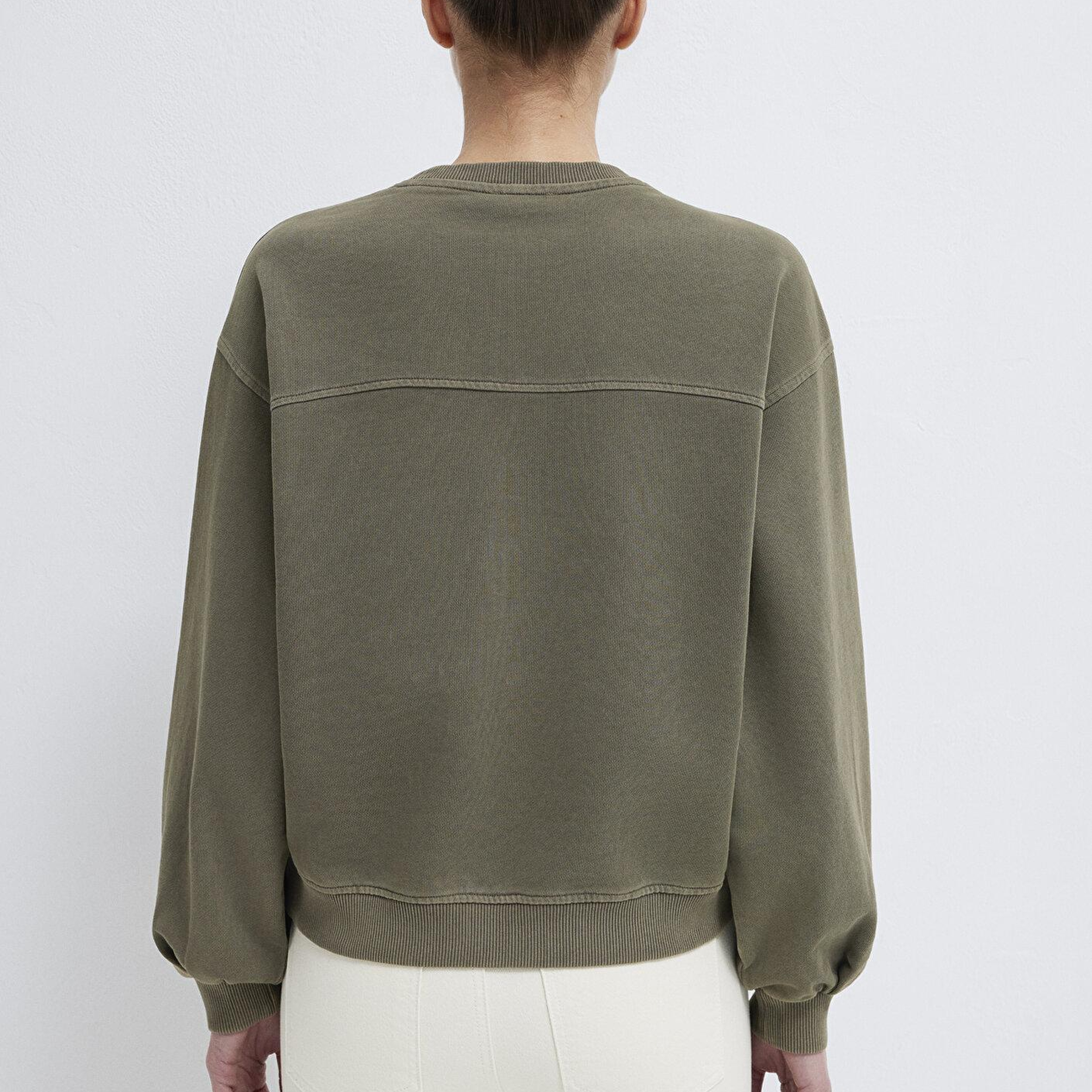 Mavi Bisiklet Yaka Haki Sweatshirt 1S10475-80769