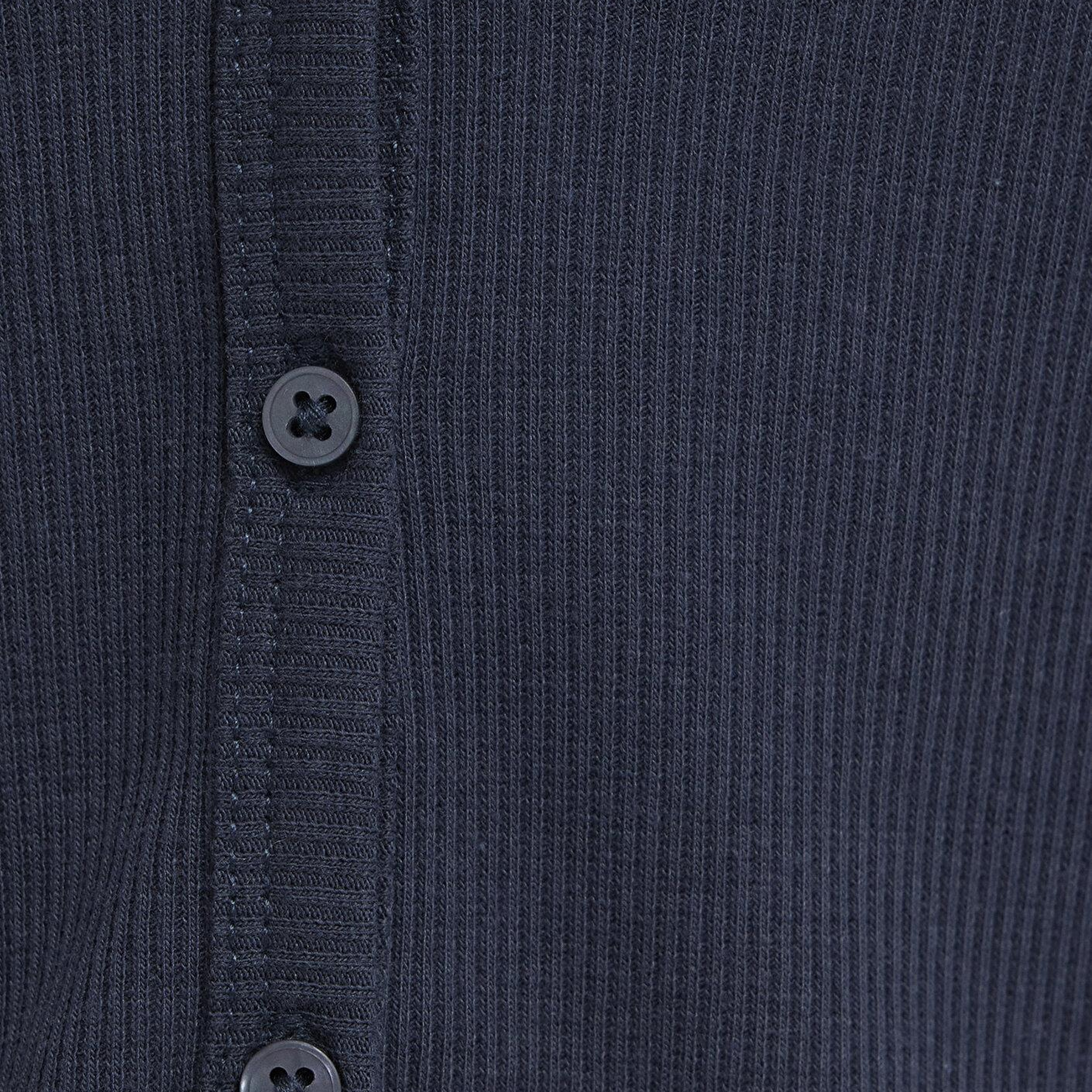 Mavi Uzun Kollu Lacivert Crop Tişört Fitted / Vücuda Oturan Kesim 1613753-70726
