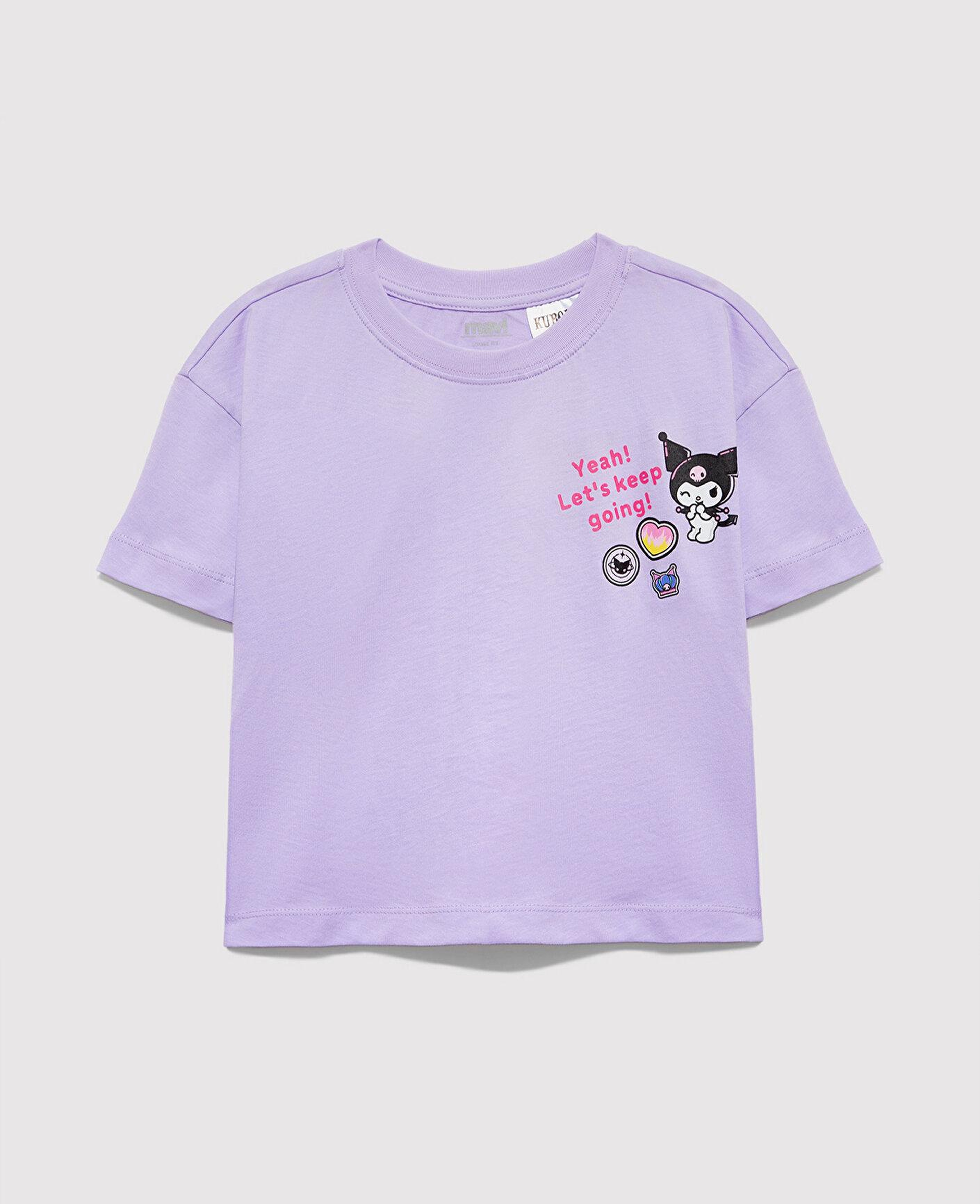 Mavi Kuromi Baskılı Mor Tişört Loose Fit / Bol Rahat Kesim 7610414-70519