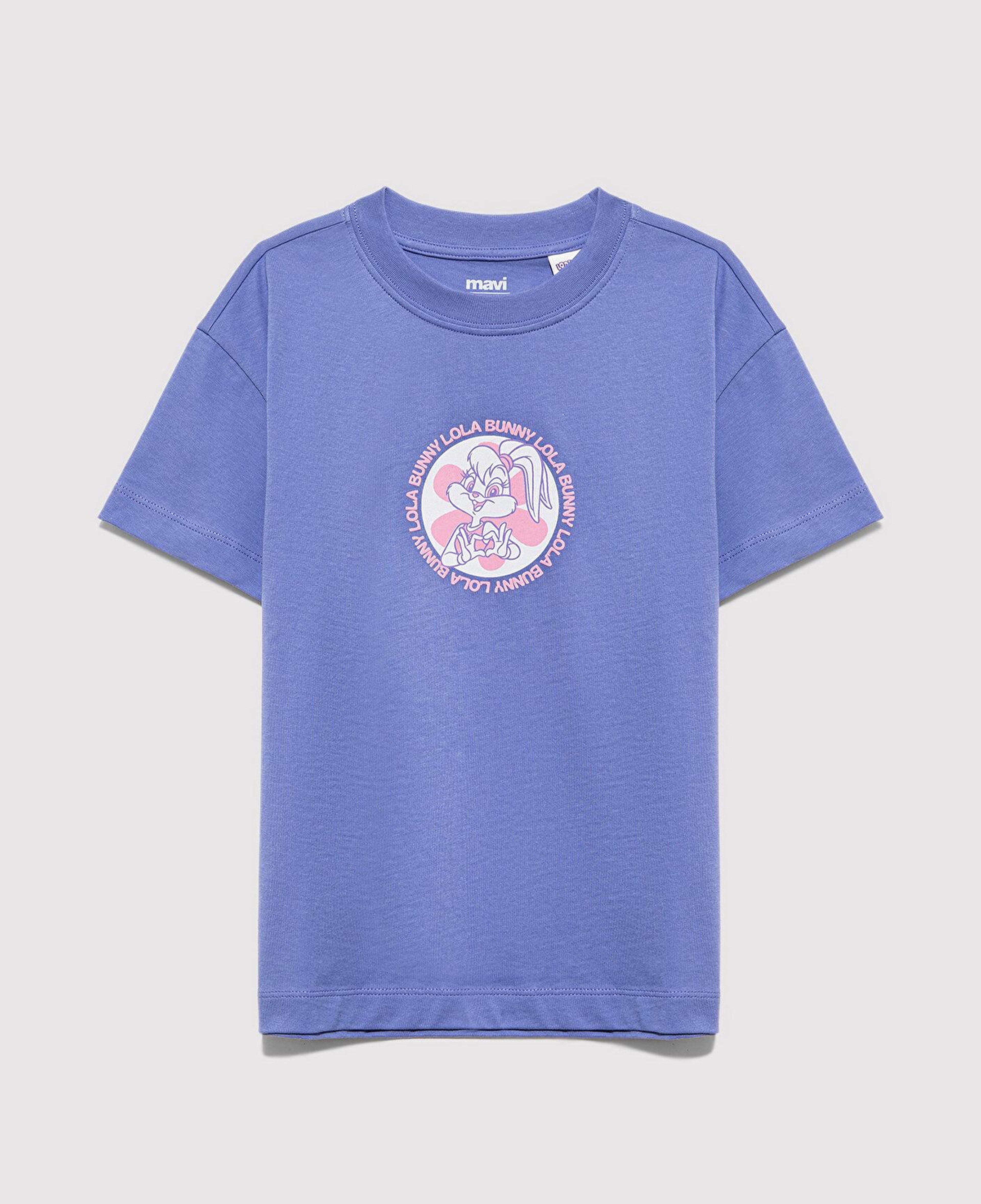 Mavi Lola Bunny Baskılı Mor Tişört Loose Fit / Bol Rahat Kesim 7610416-70662