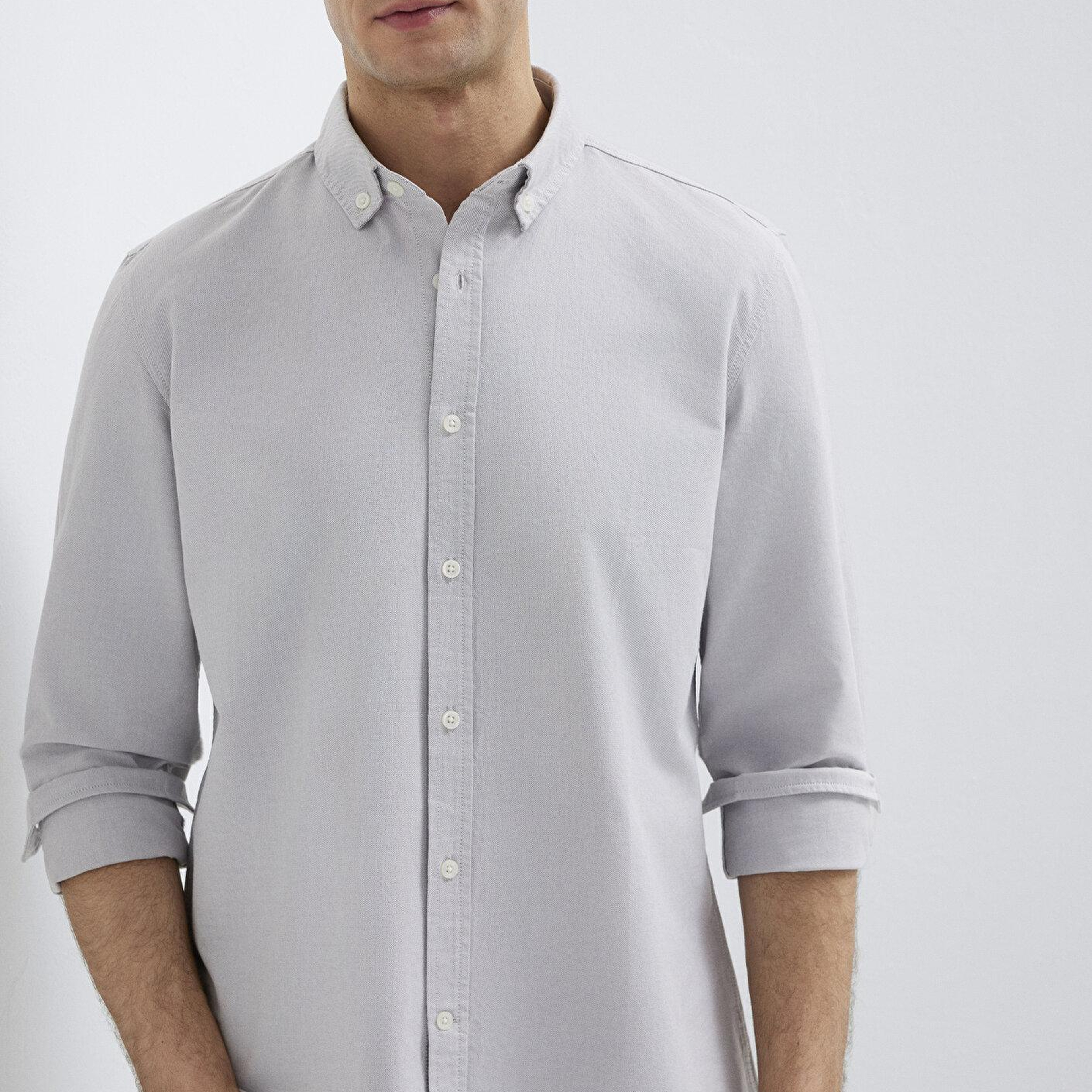 Mavi Gri Gömlek Regular Fit / Normal Kesim 0211199-70086
