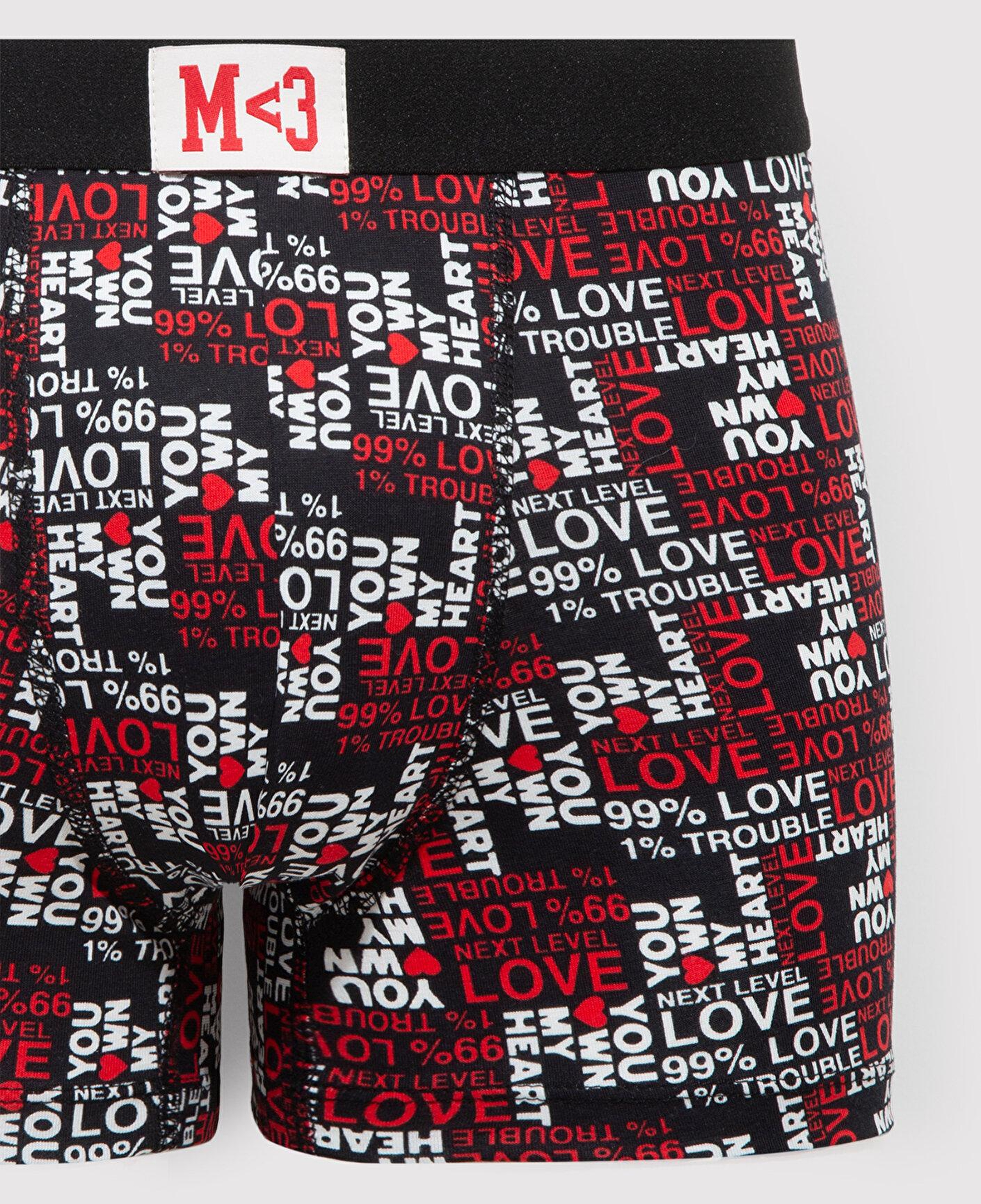 Mavi Baskılı Siyah Boxer 0912242-900