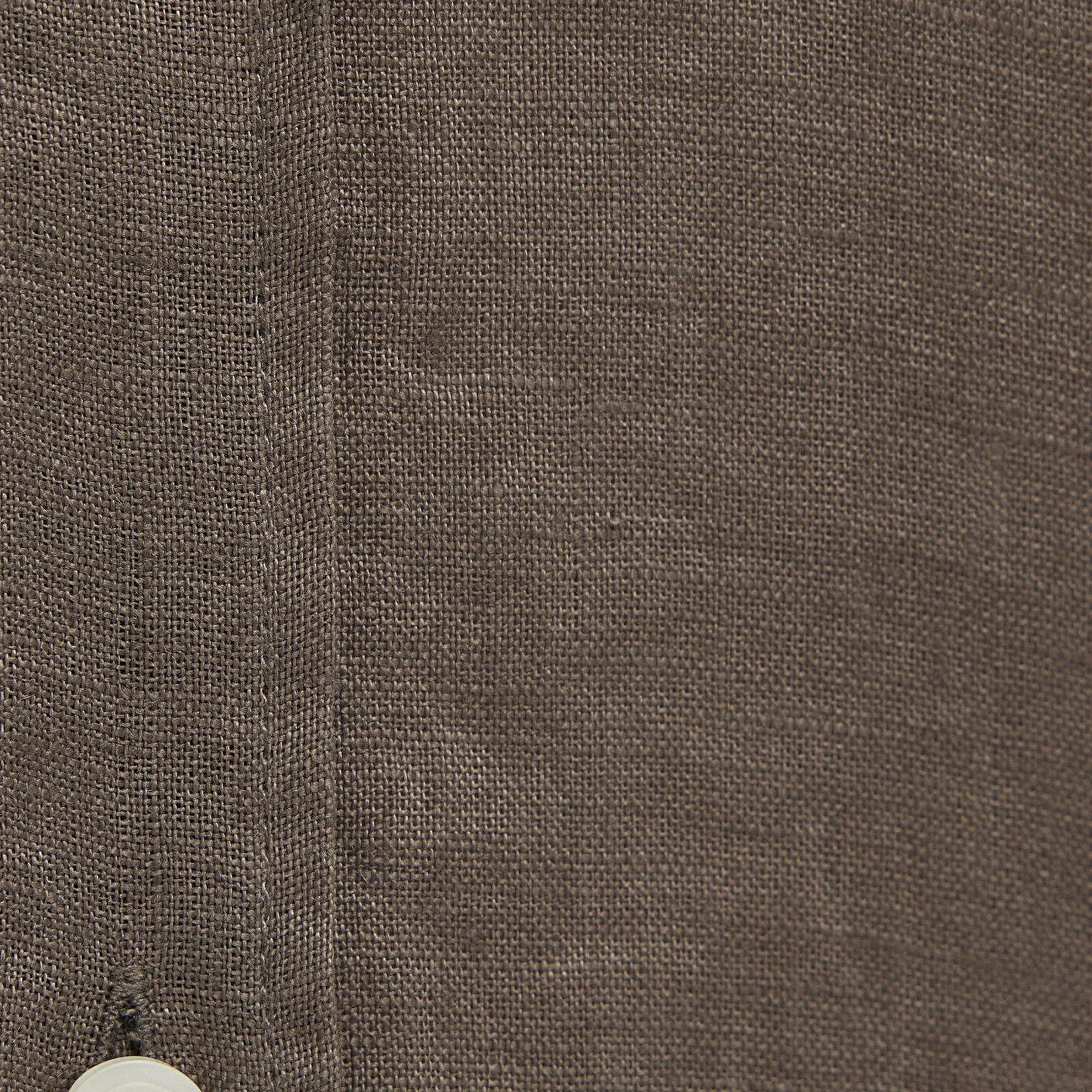 Mavi Kahverengi Keten Gömlek Slim Fit / Dar Kesim 0211466-83866