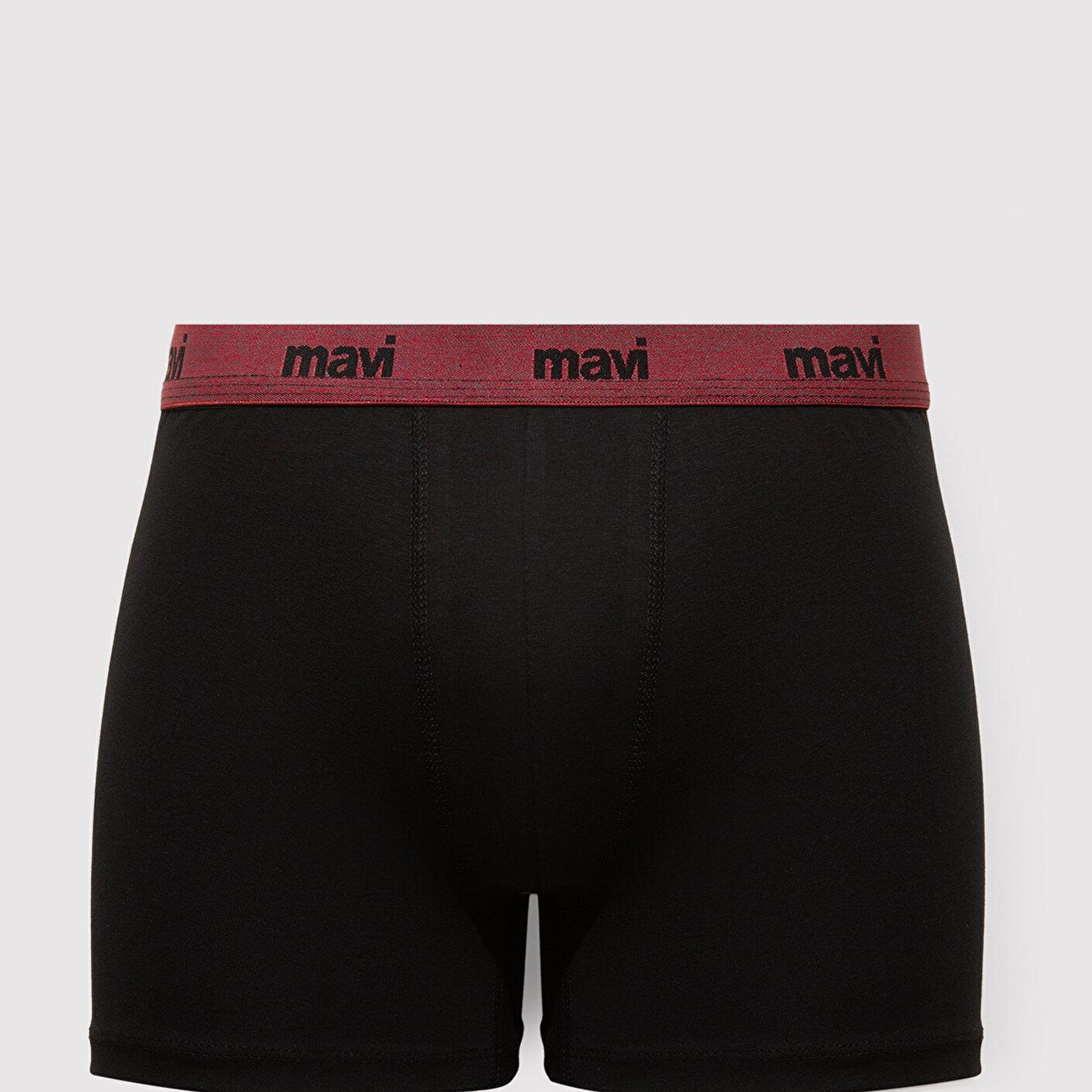 Mavi 3lü Siyah Baskılı Boxer 0912225-900