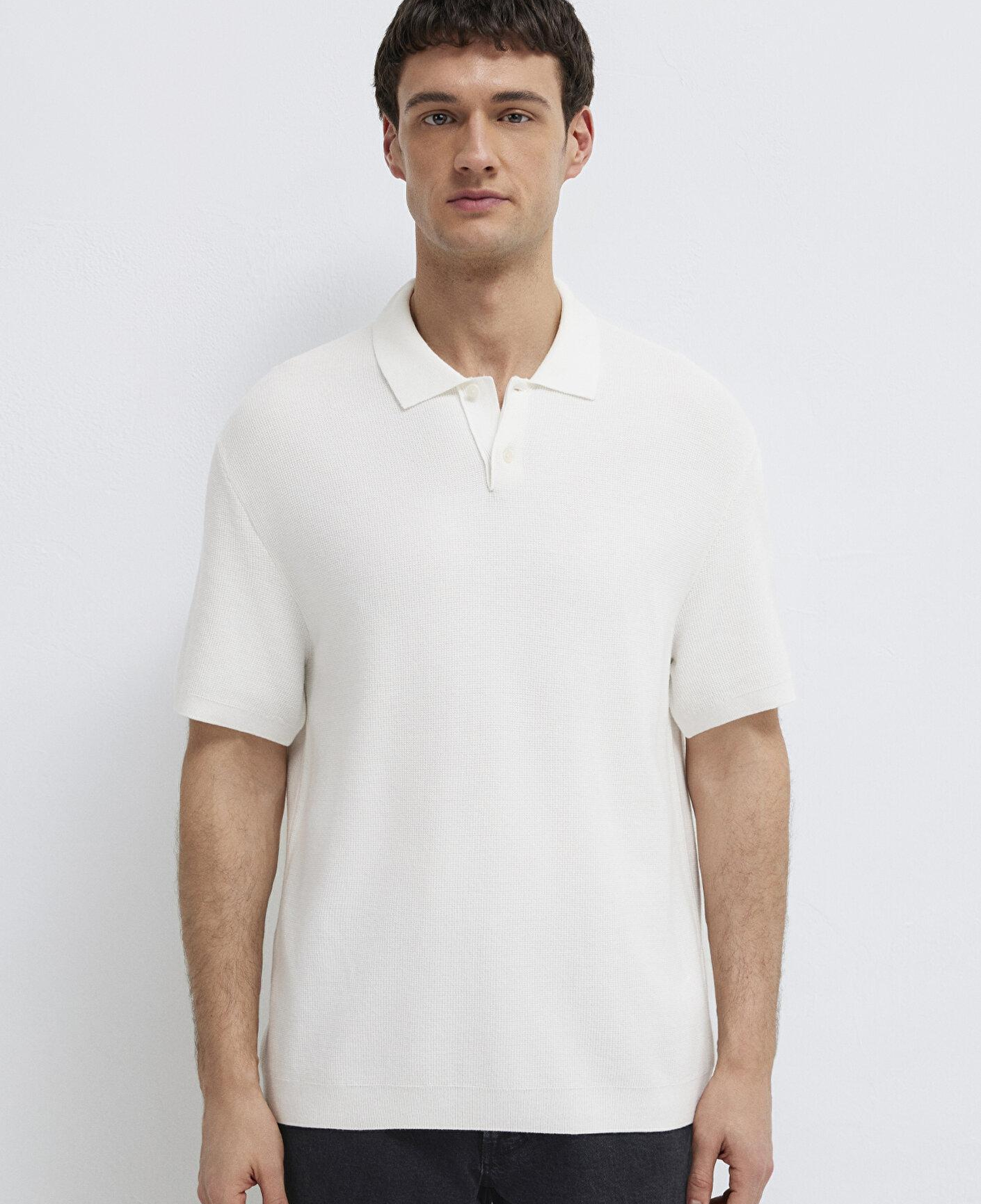Mavi Ekru Triko Polo 0710397-70057