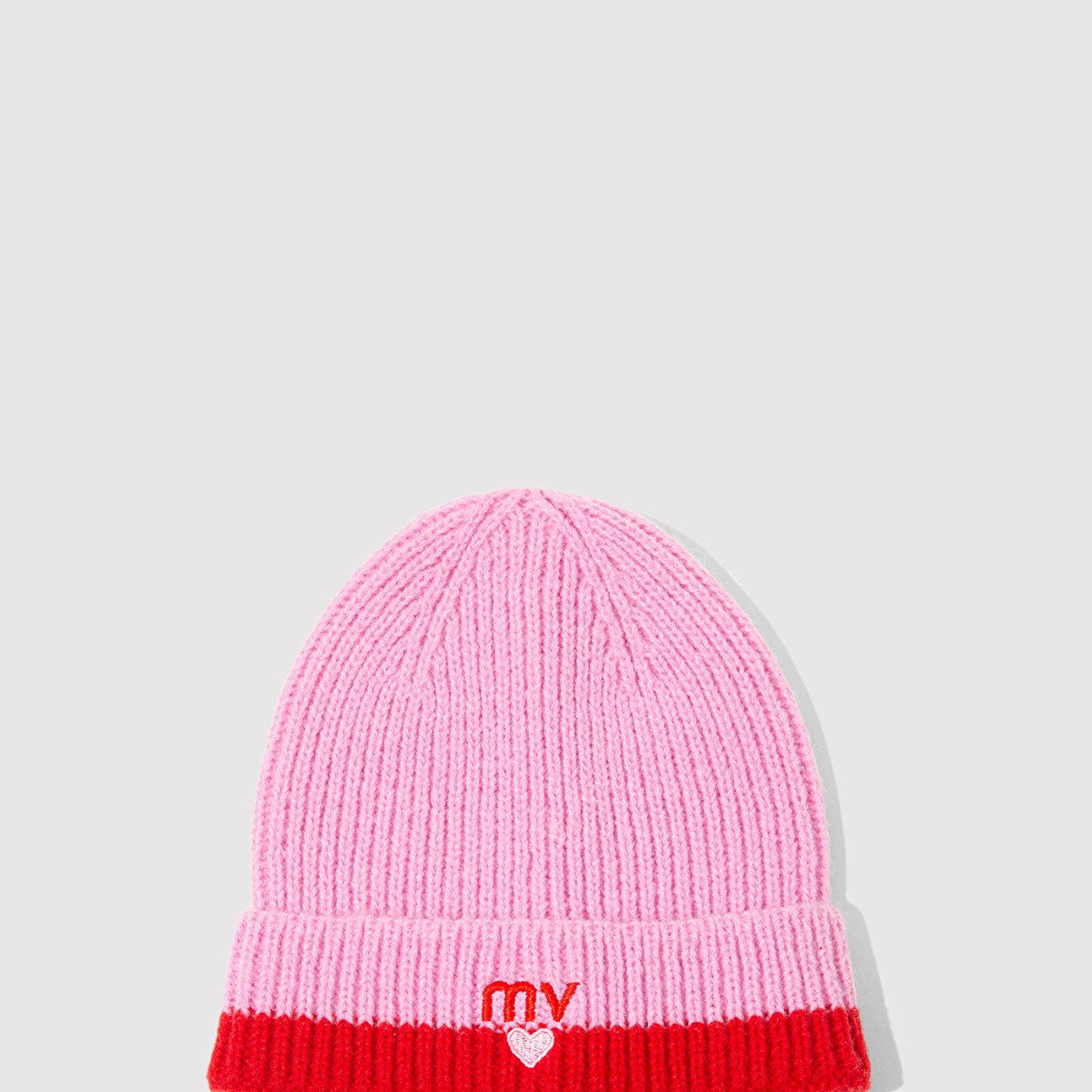 Mavi MV Kalp İşlemeli Pembe Bere 1913835-32445