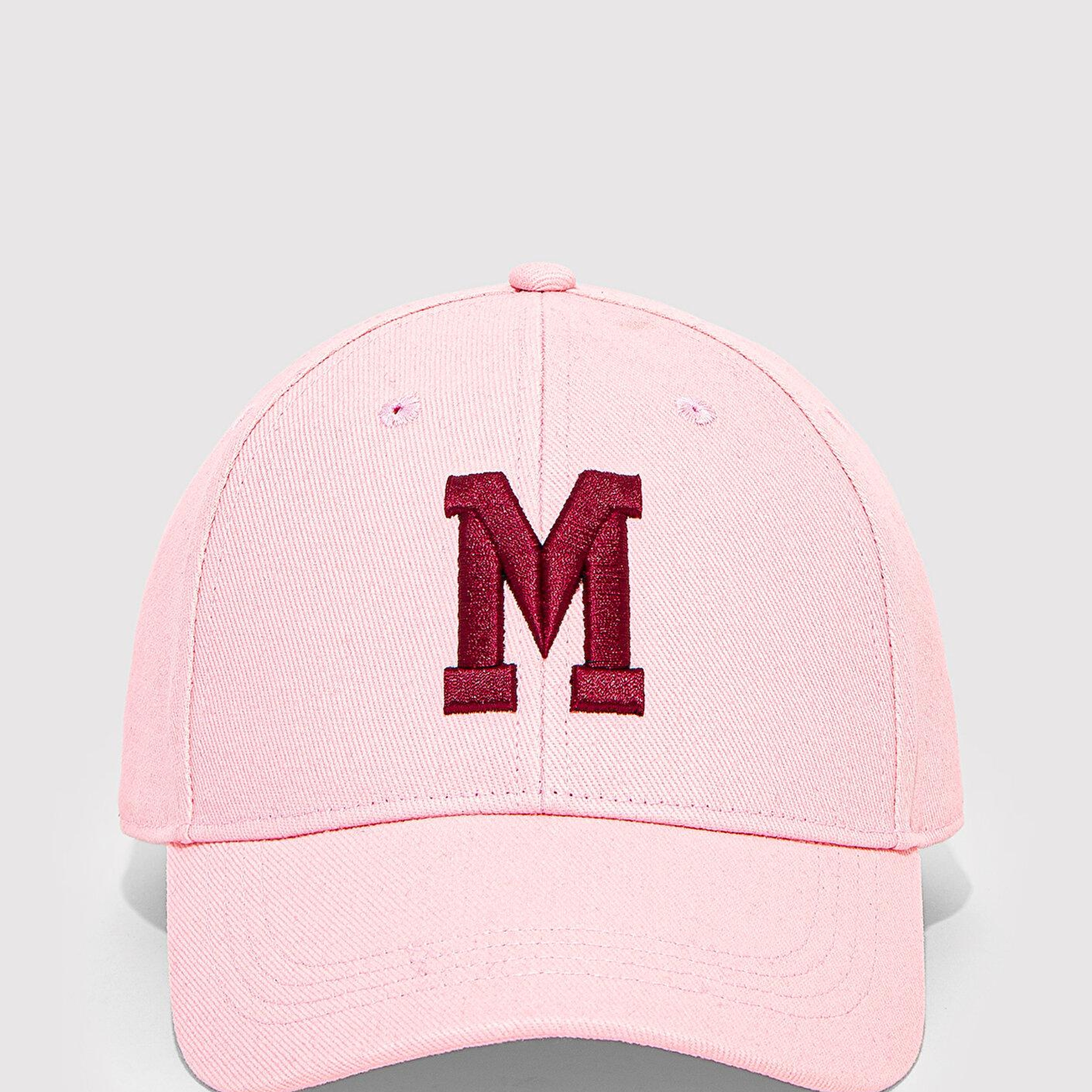 Mavi M Logo Nakışlı Pembe Şapka 1912255-17865