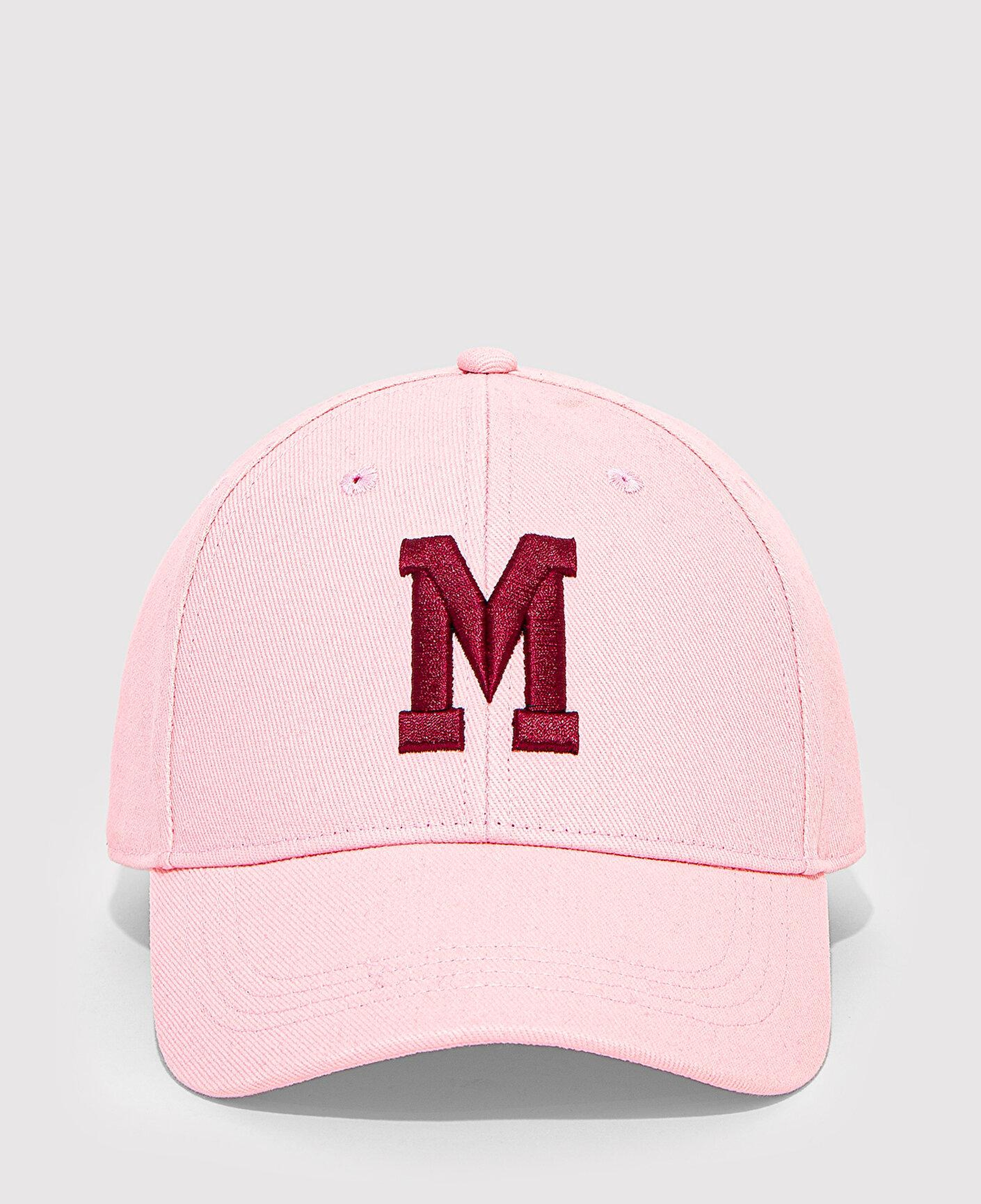 Mavi M Logo Nakışlı Pembe Şapka 1912255-17865