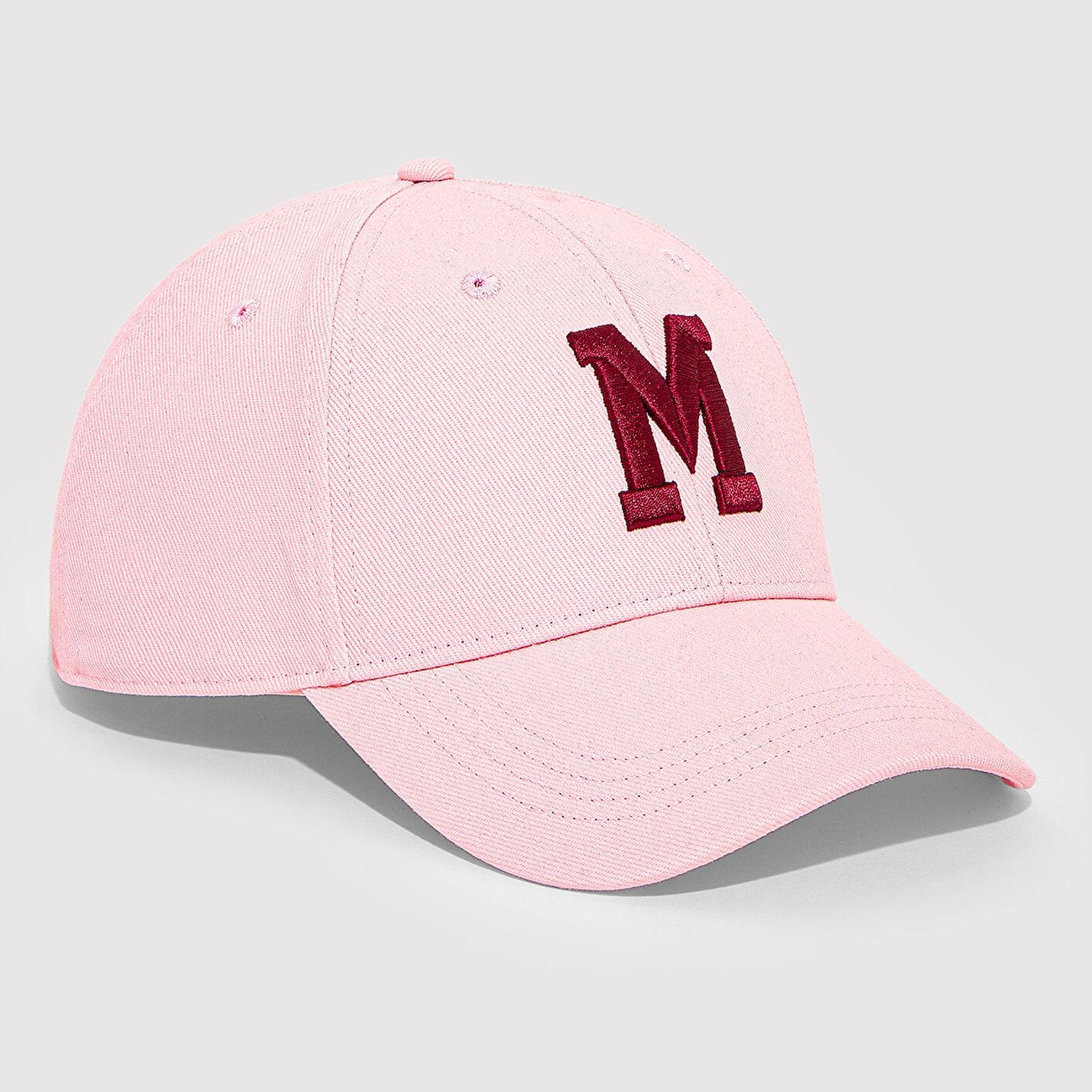 Mavi M Logo Nakışlı Pembe Şapka 1912255-17865