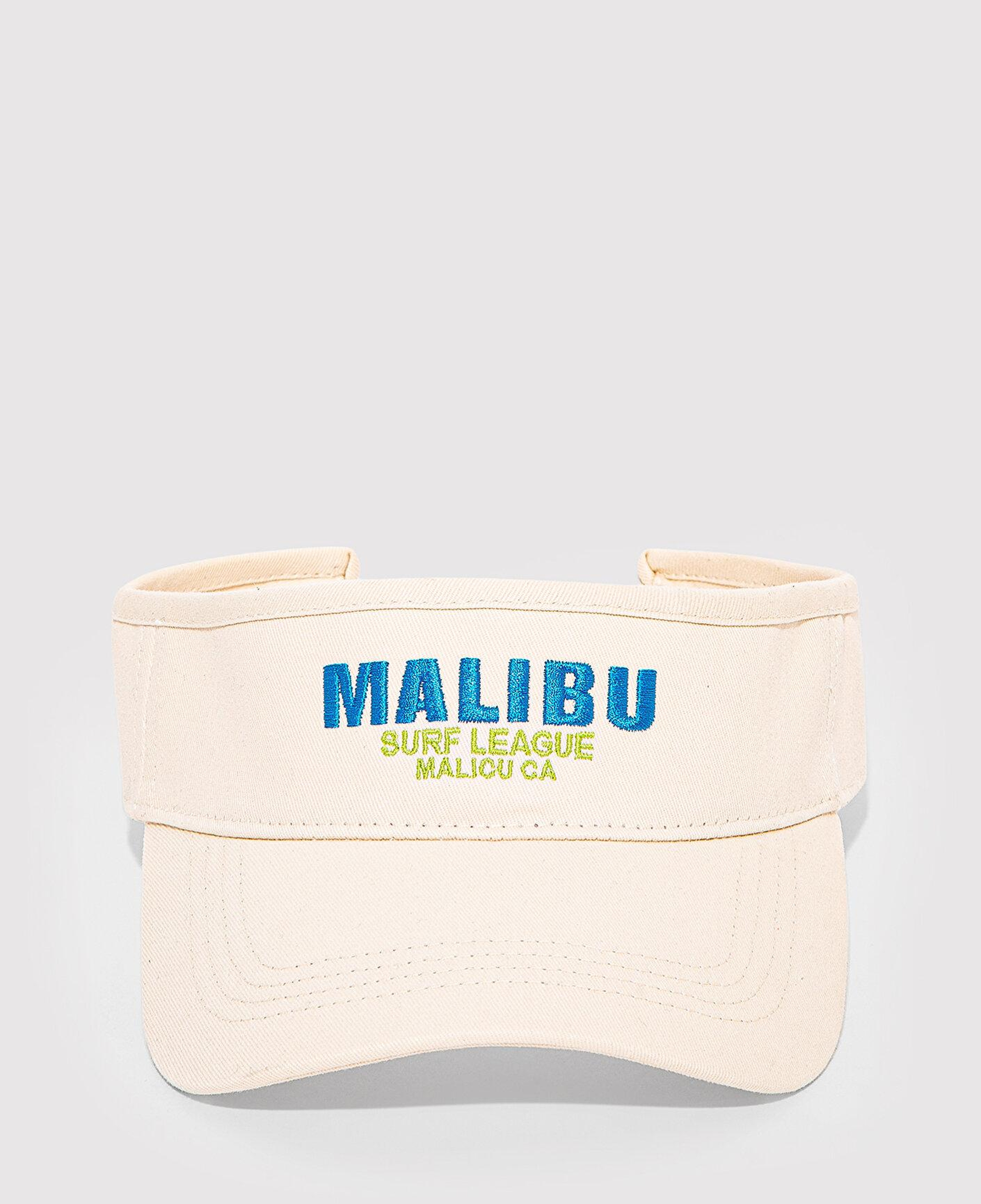Mavi Malibu Baskılı Ekru Vizör Şapka 1913736-70007